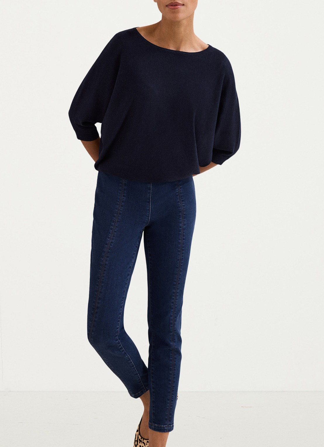 Phase Eight Immie skinny jeans met donkere wassing - detail 6 indigo
