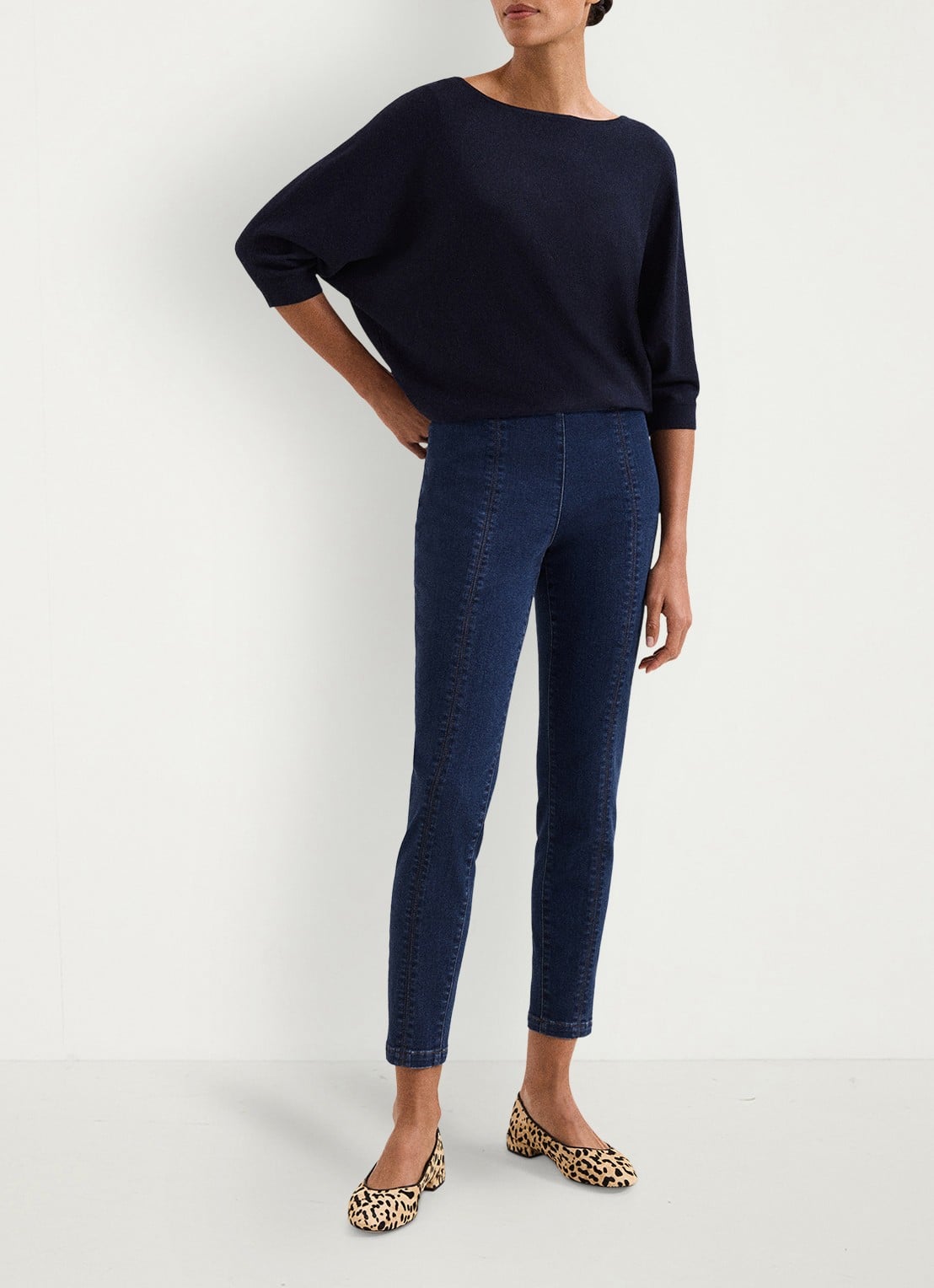 Phase Eight Immie skinny jeans met donkere wassing - voorkant 3 indigo