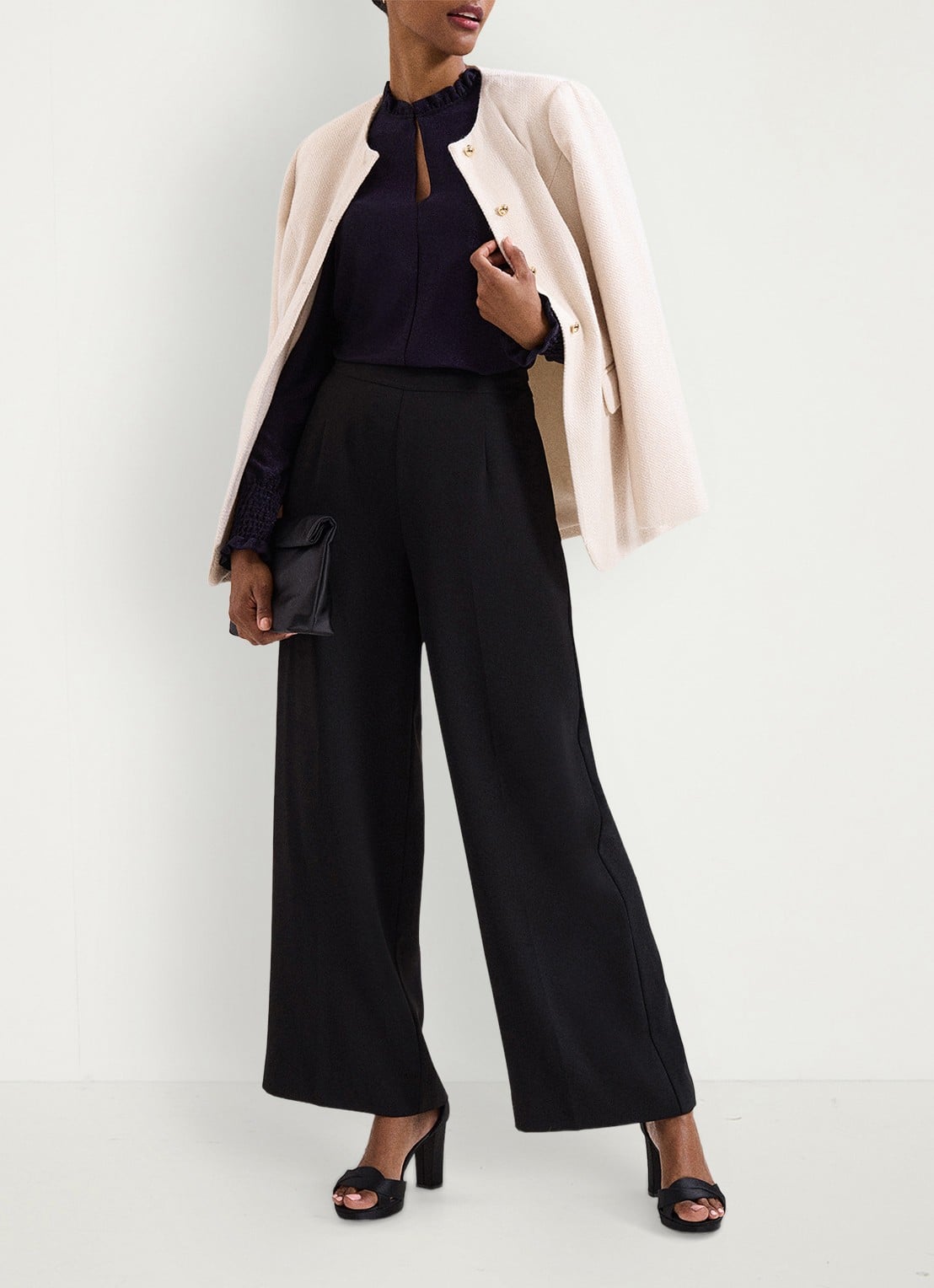 Phase Eight Imogen top met lurex - detail 7 paars