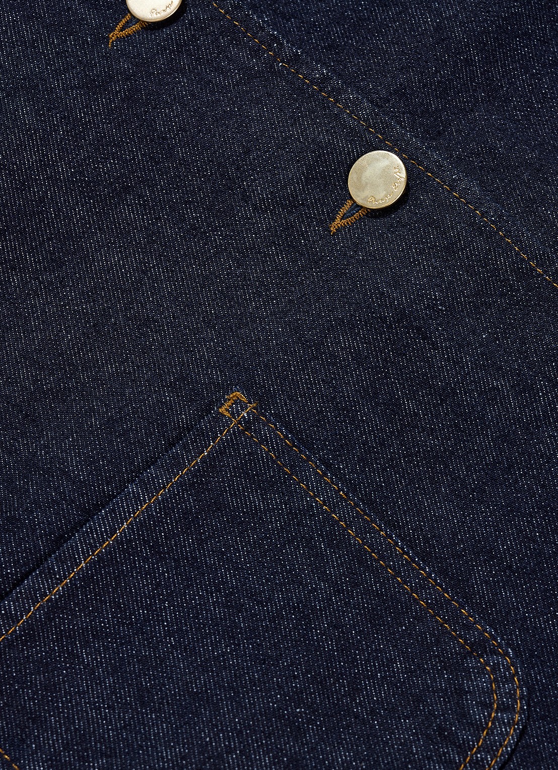Phase Eight Indira spijkerjas met opgestikte zakken - detail 10 indigo