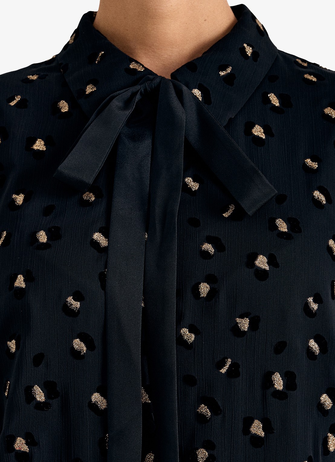 Phase Eight Ines mini tuniekjurk met dierenprint - detail 6 zwart