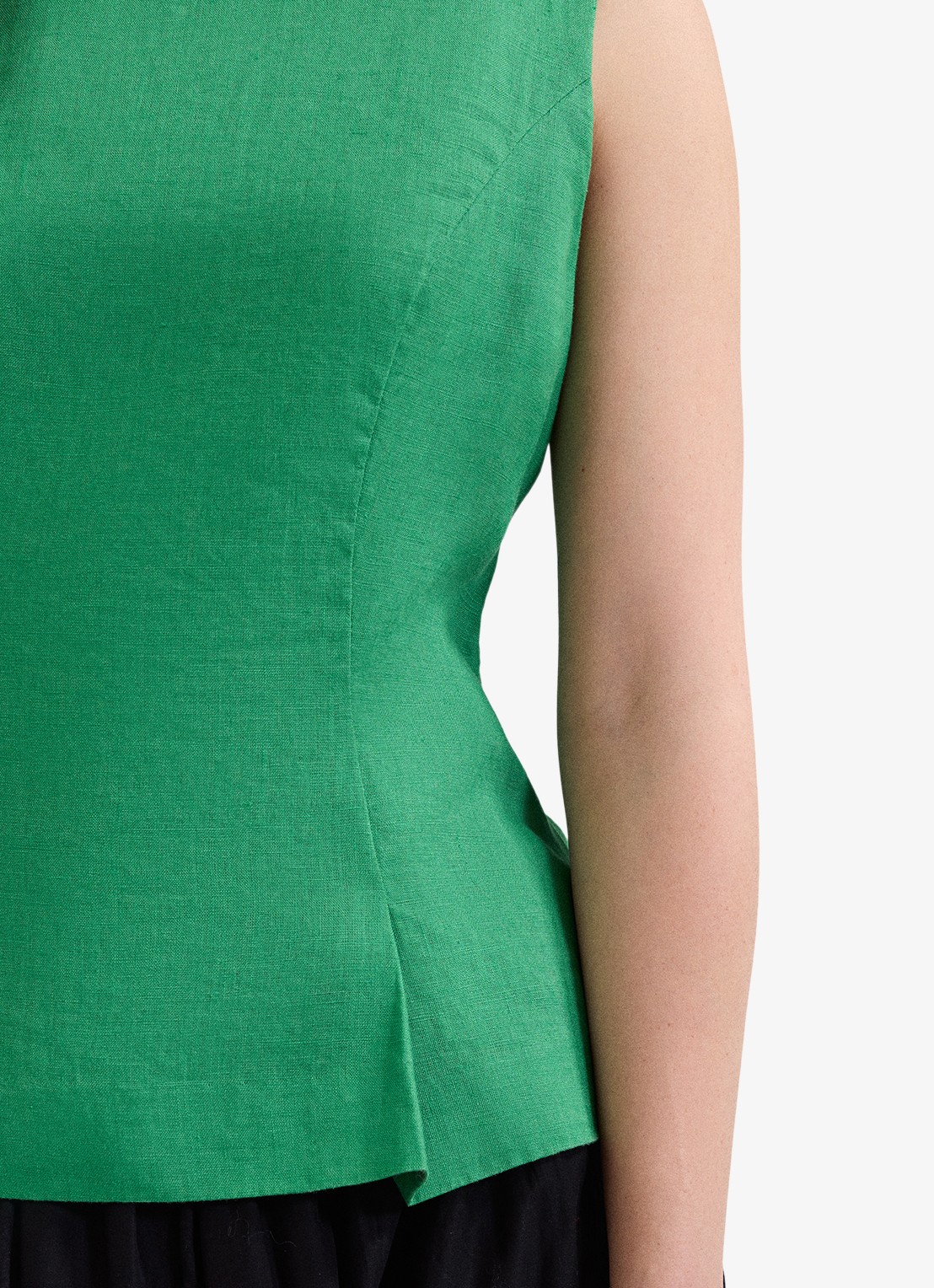 Phase Eight Isabelle top met peplum - detail 4 groen