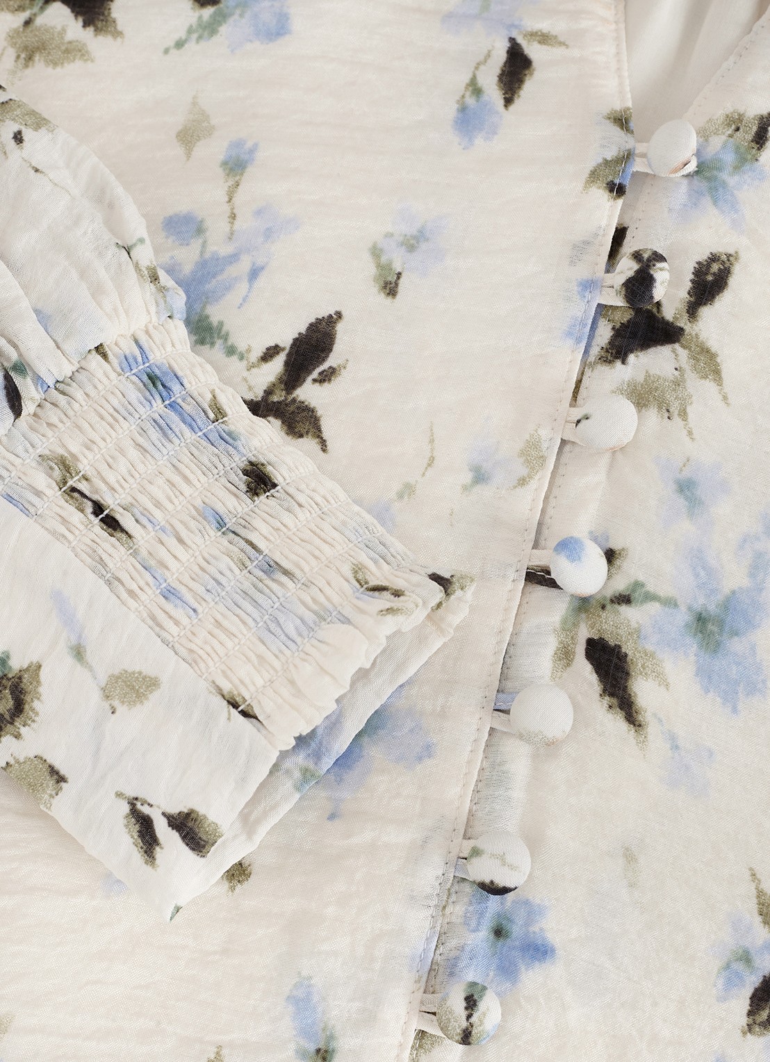 Phase Eight Isadora blouse met bloemenprint - detail 8 ivoor