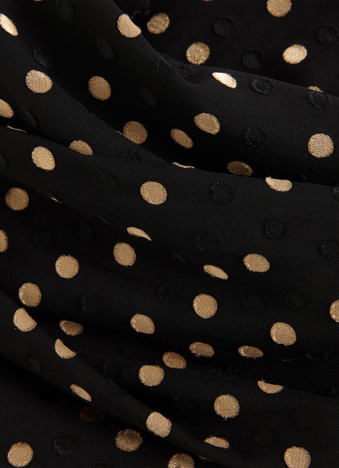 Phase Eight Jacey tuniek met stippenprint - detail 5 zwart