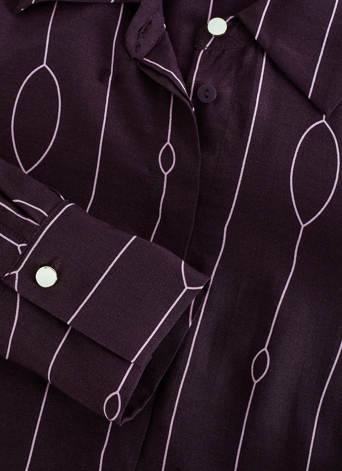 Phase Eight Jacqueline blouse met grafische print - detail 7 paars