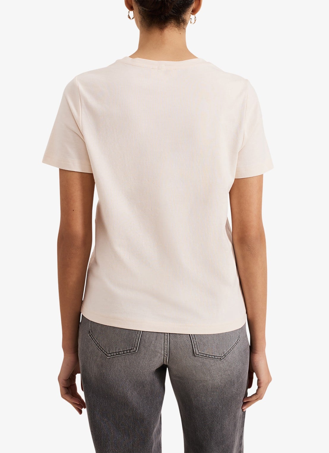 Phase Eight Jada t-shirt met studs - achterkant 3 wit