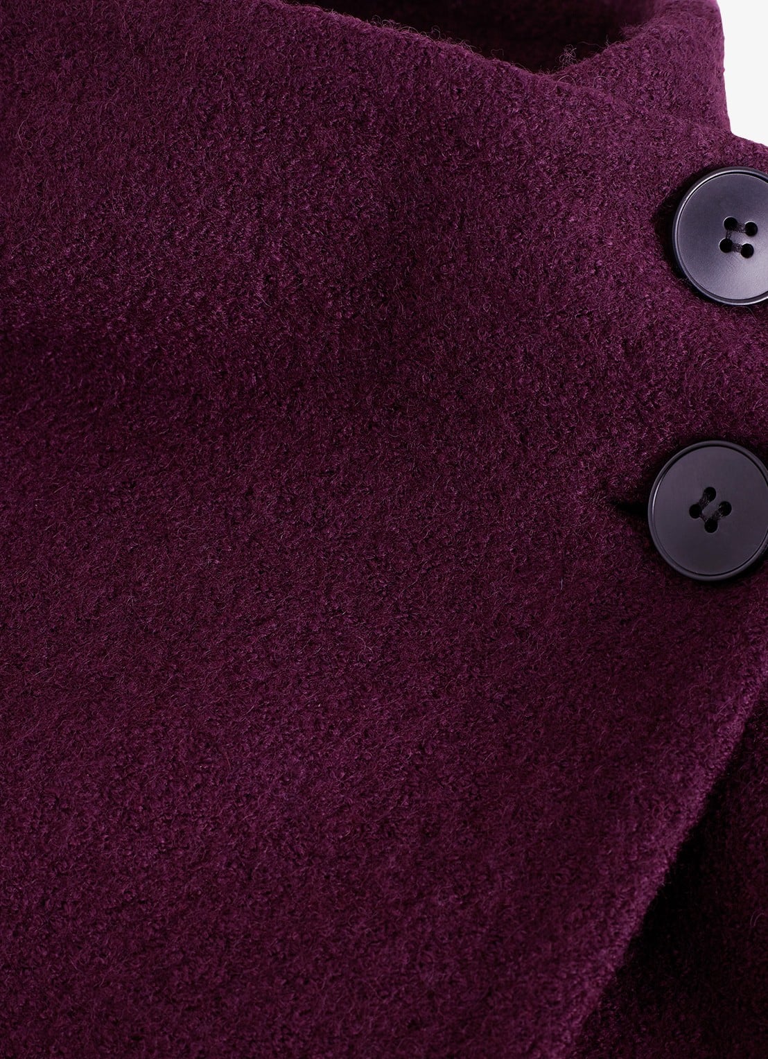 Phase Eight Jennifer gebreide jas in wolblend - detail 5 paars