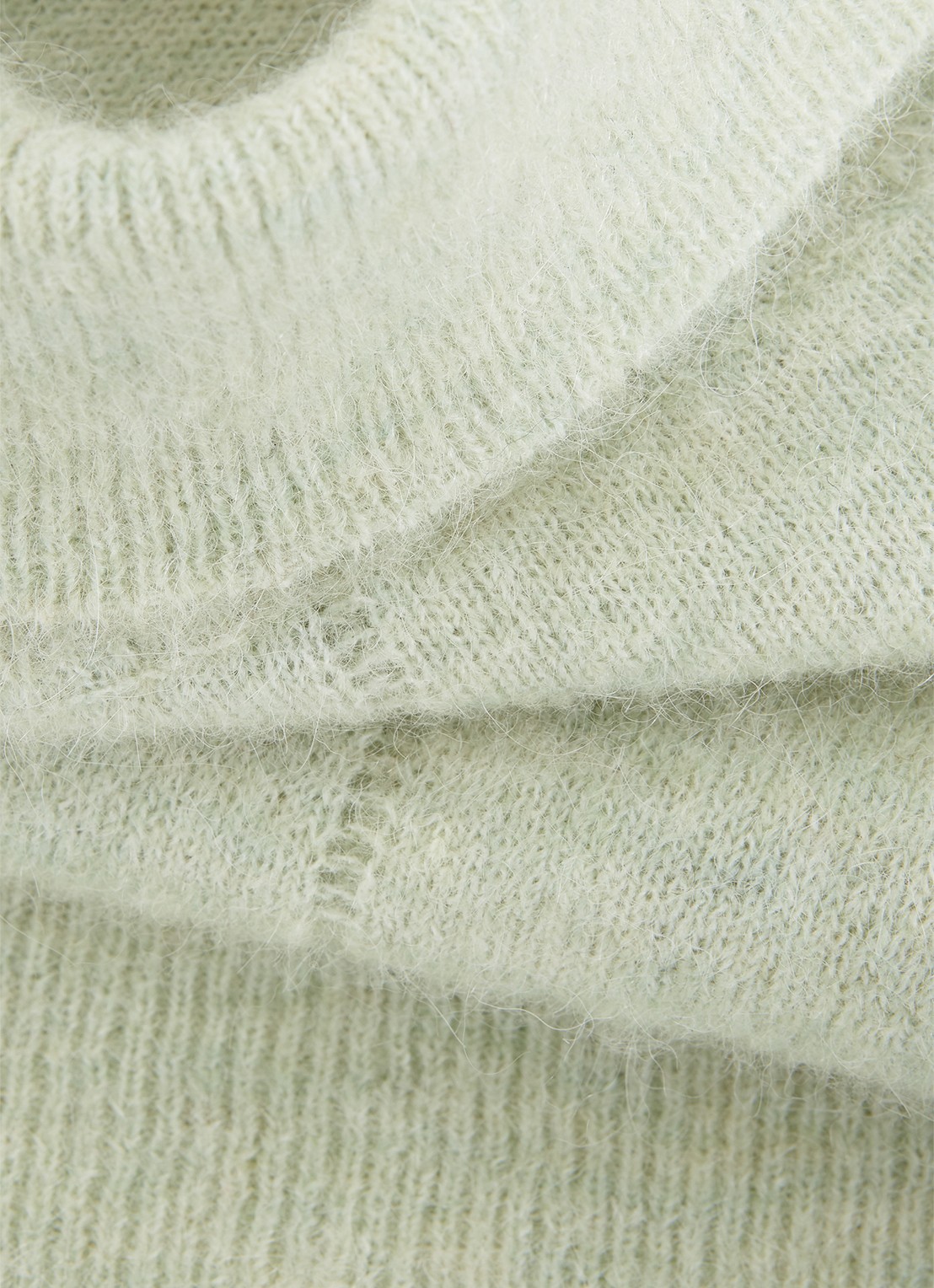Phase Eight Jordan fijngebreide trui in alpaca wolblend met col - detail 6 lindegroen