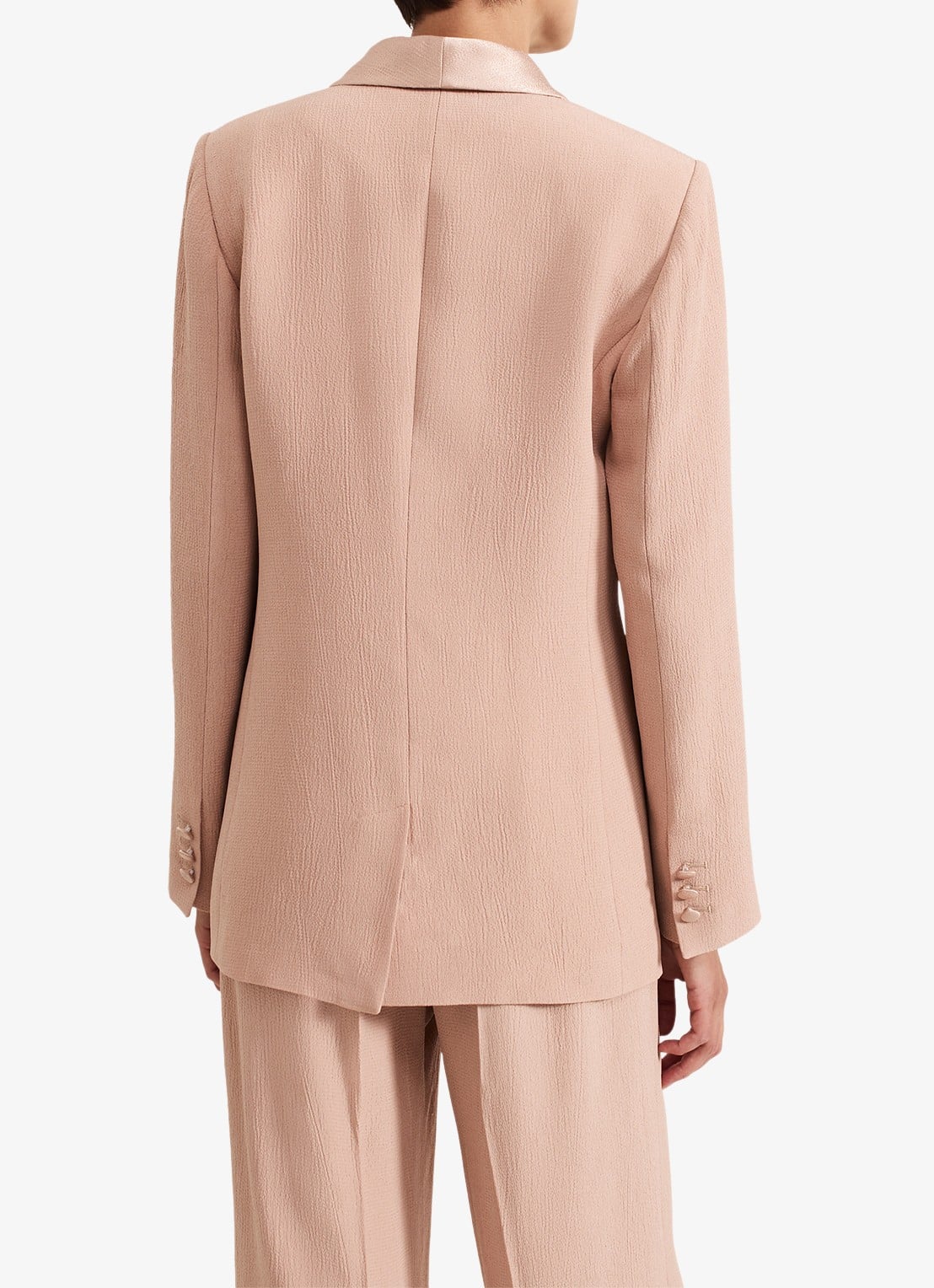 Phase Eight Jorja blazer met structuur - achterkant oudroze