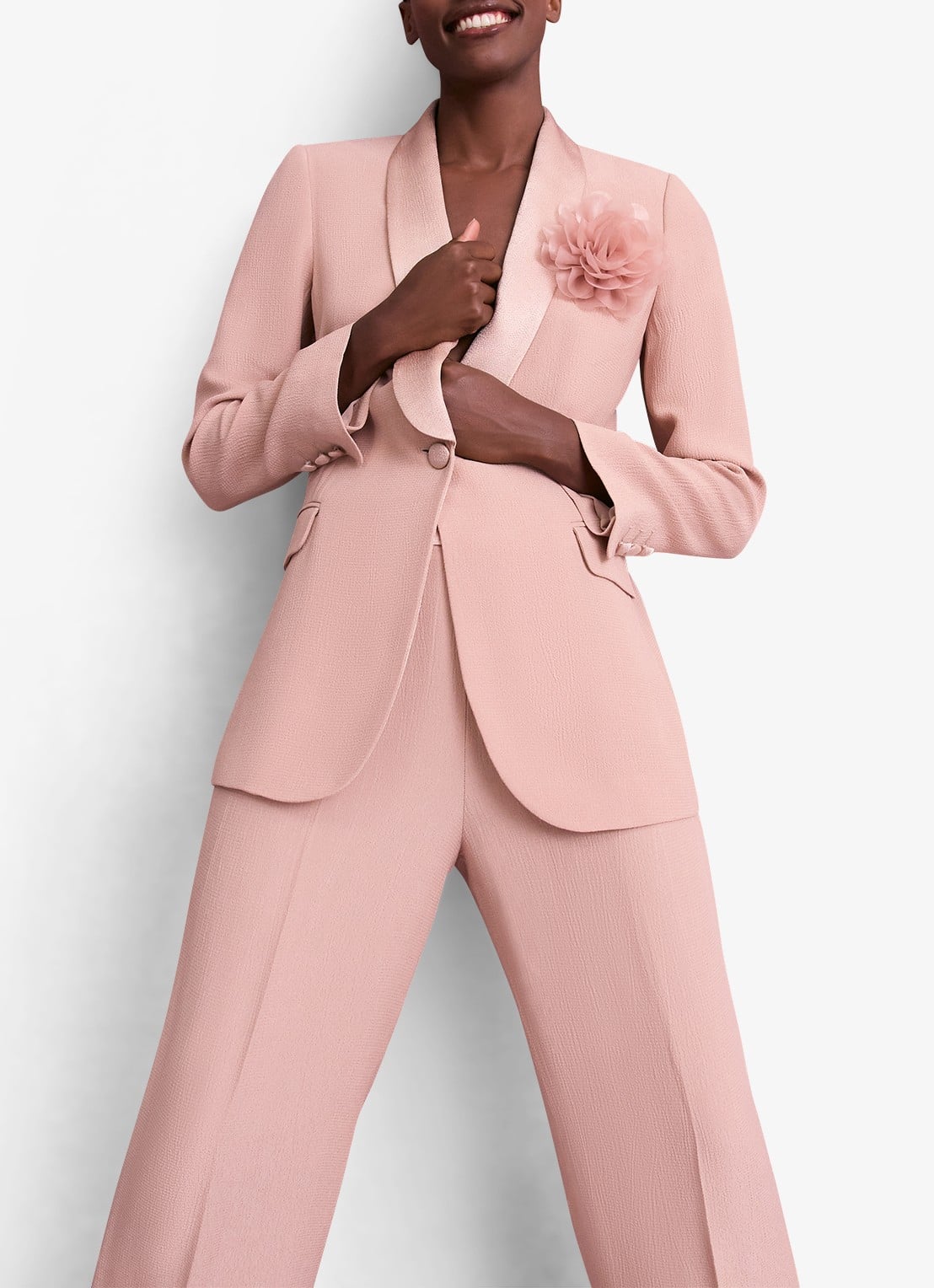 Phase Eight Jorja blazer met structuur - detail 5 oudroze