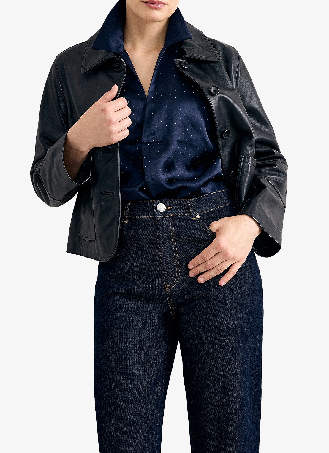 Phase Eight Juliette blouse met strass - detail 6 blauw