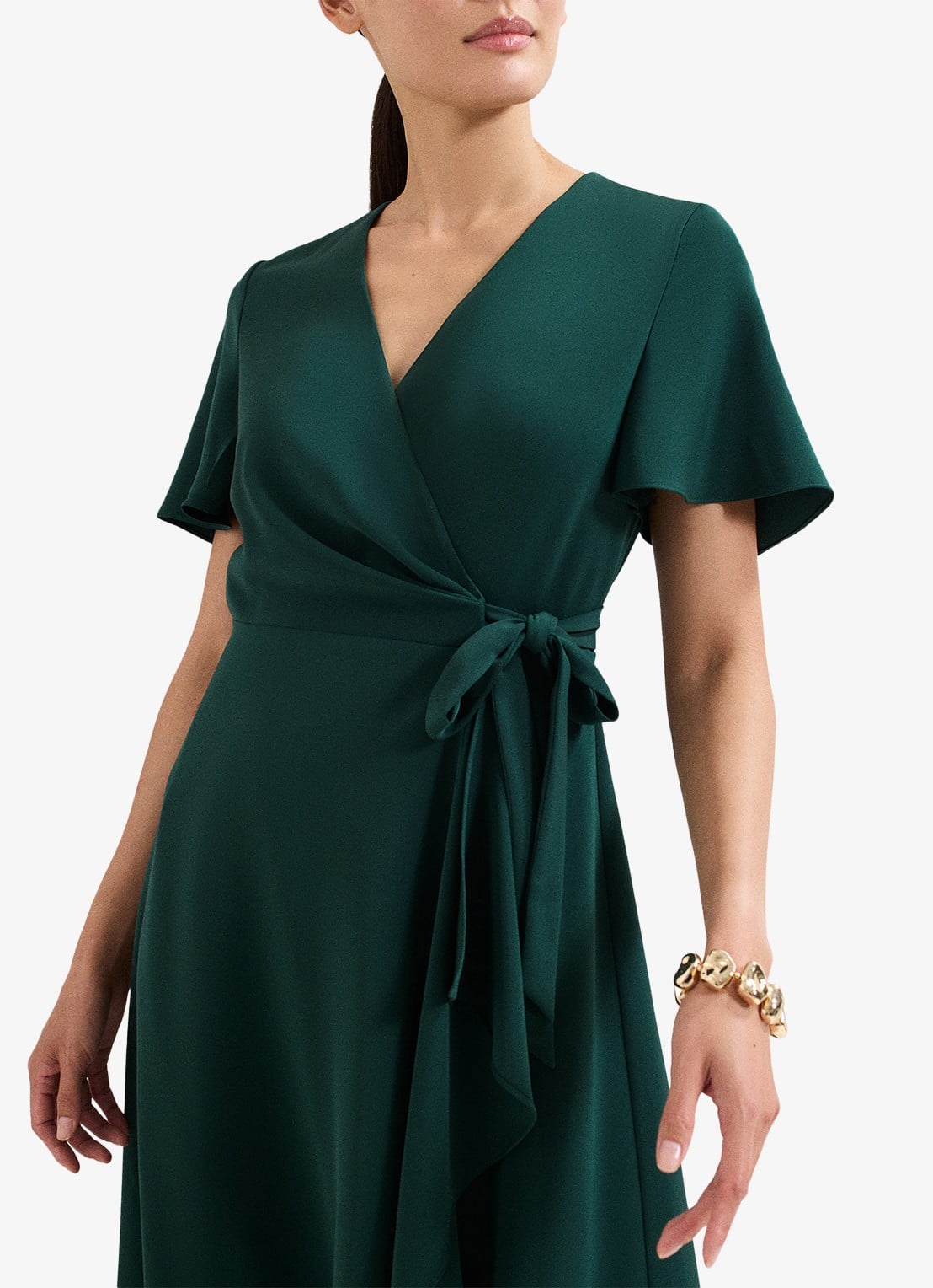 Phase Eight Julissa midi jurk met bloemenprint - detail 5 groen