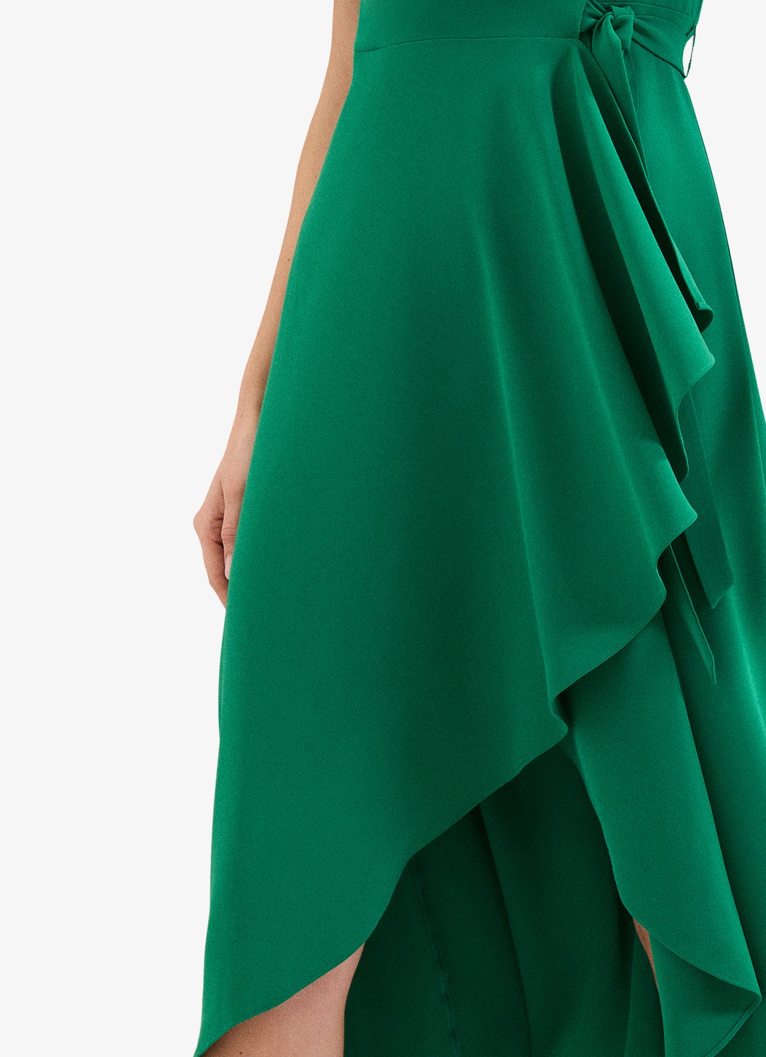 Phase Eight Julissa midi wikkeljurk met strikceintuur - detail 5 groen