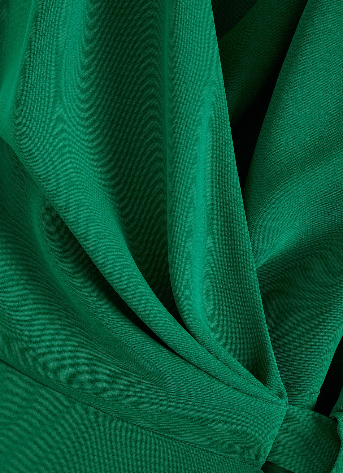 Phase Eight Julissa midi wikkeljurk met strikceintuur - detail 7 groen