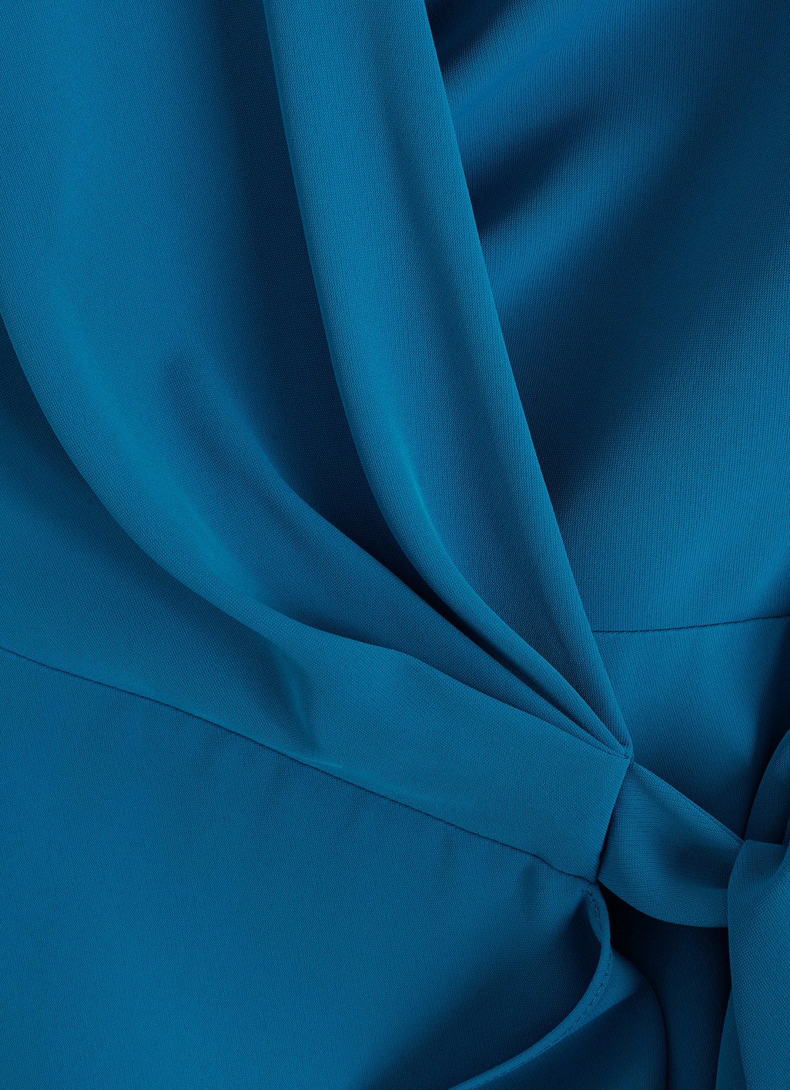 Phase Eight Julissa midi wikkeljurk met strikceintuur - detail 6 blauw