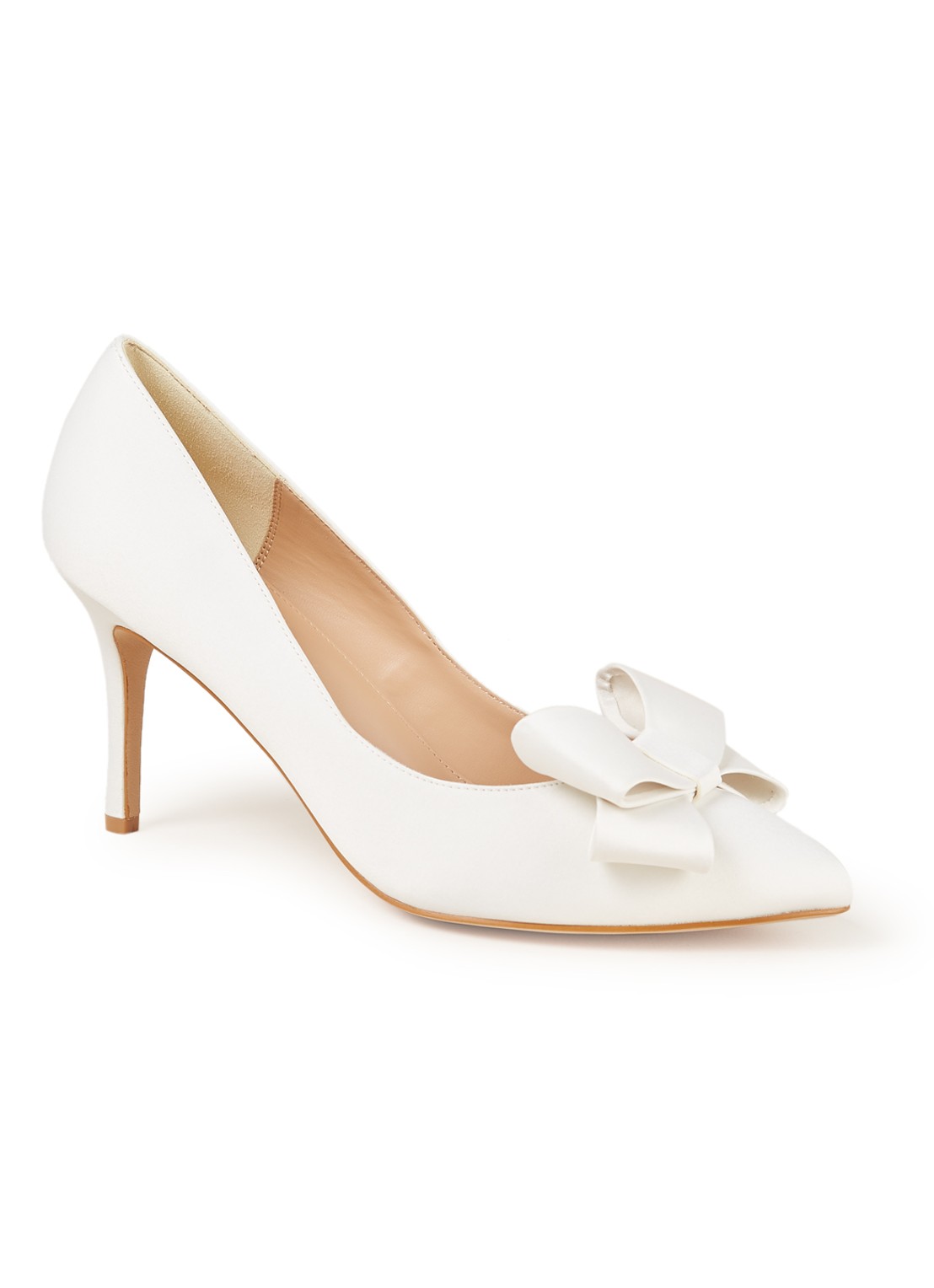 Phase Eight Kara pump met strikdetail - voorkant ivoor