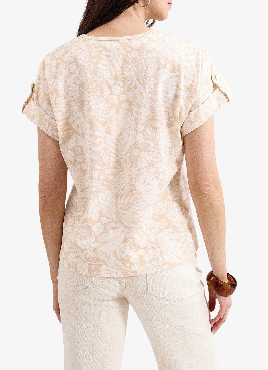 Phase Eight Kayla top met print - achterkant 2 creme