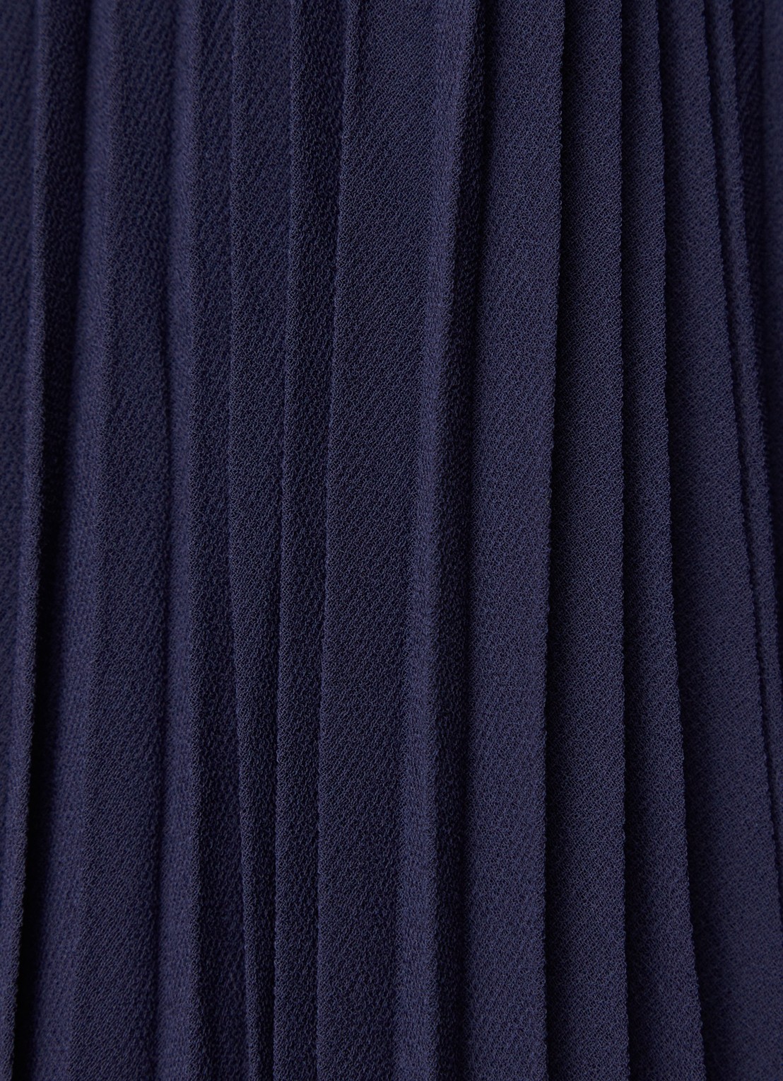 Phase Eight Kendall midi jurk met plissé en strikceintuur - detail 5 donkerblauw