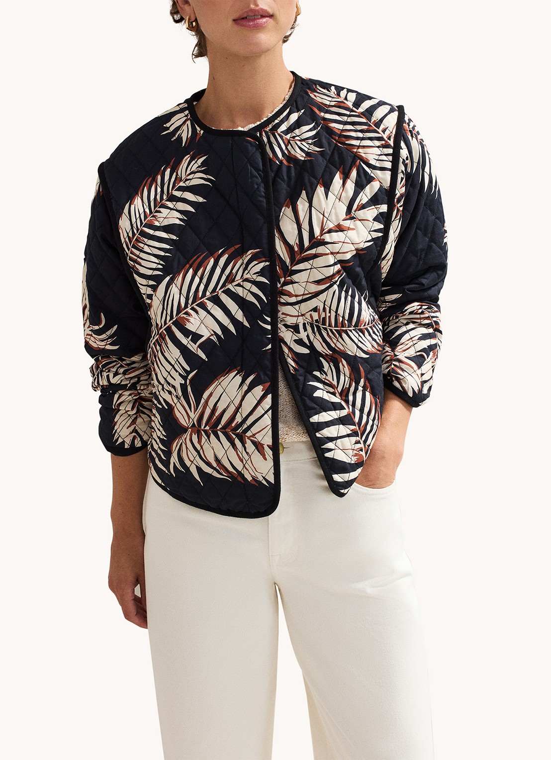 Phase Eight Kharis jack met print - detail 3 zwart