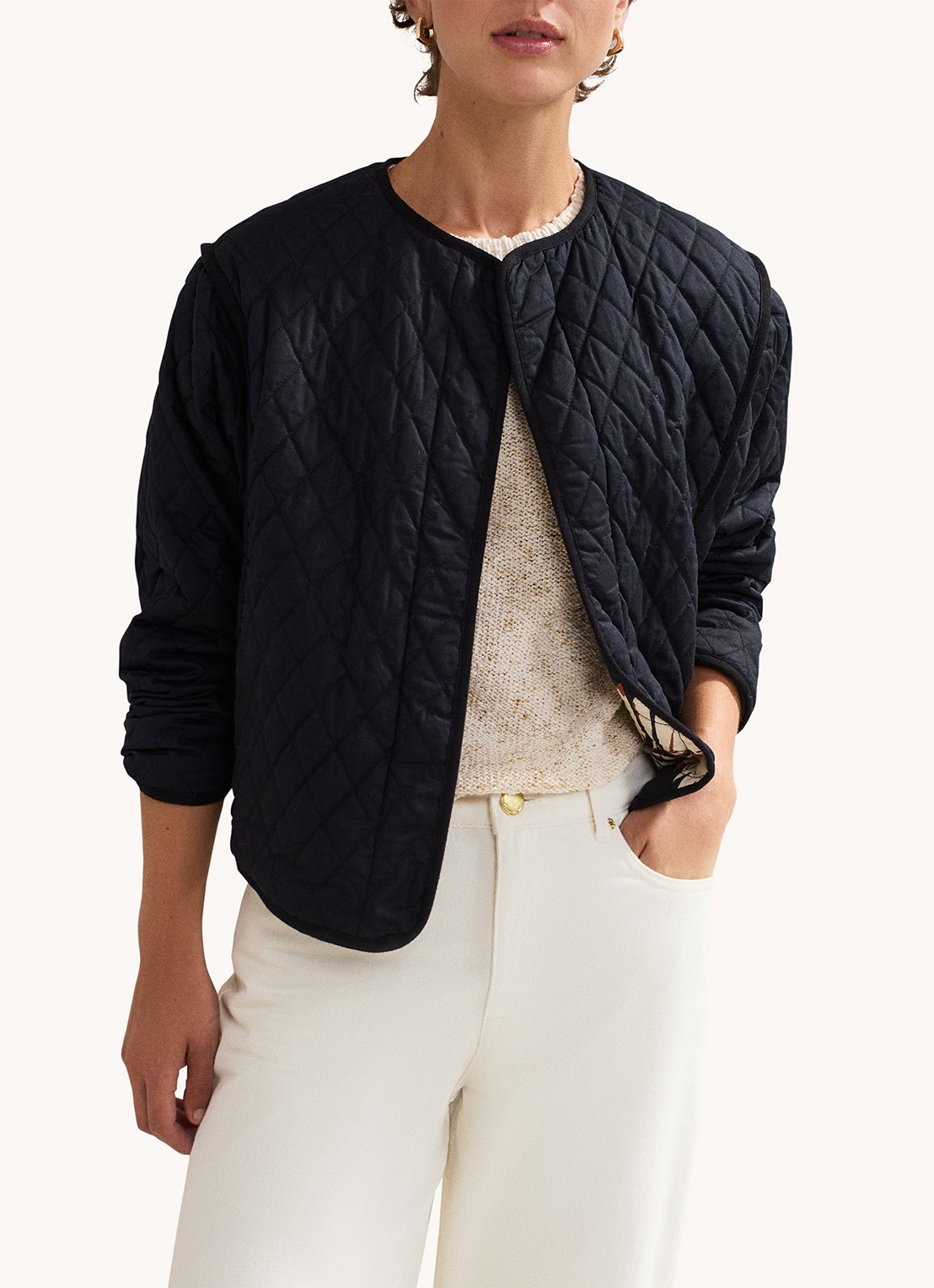 Phase Eight Kharis jack met print - detail 5 zwart