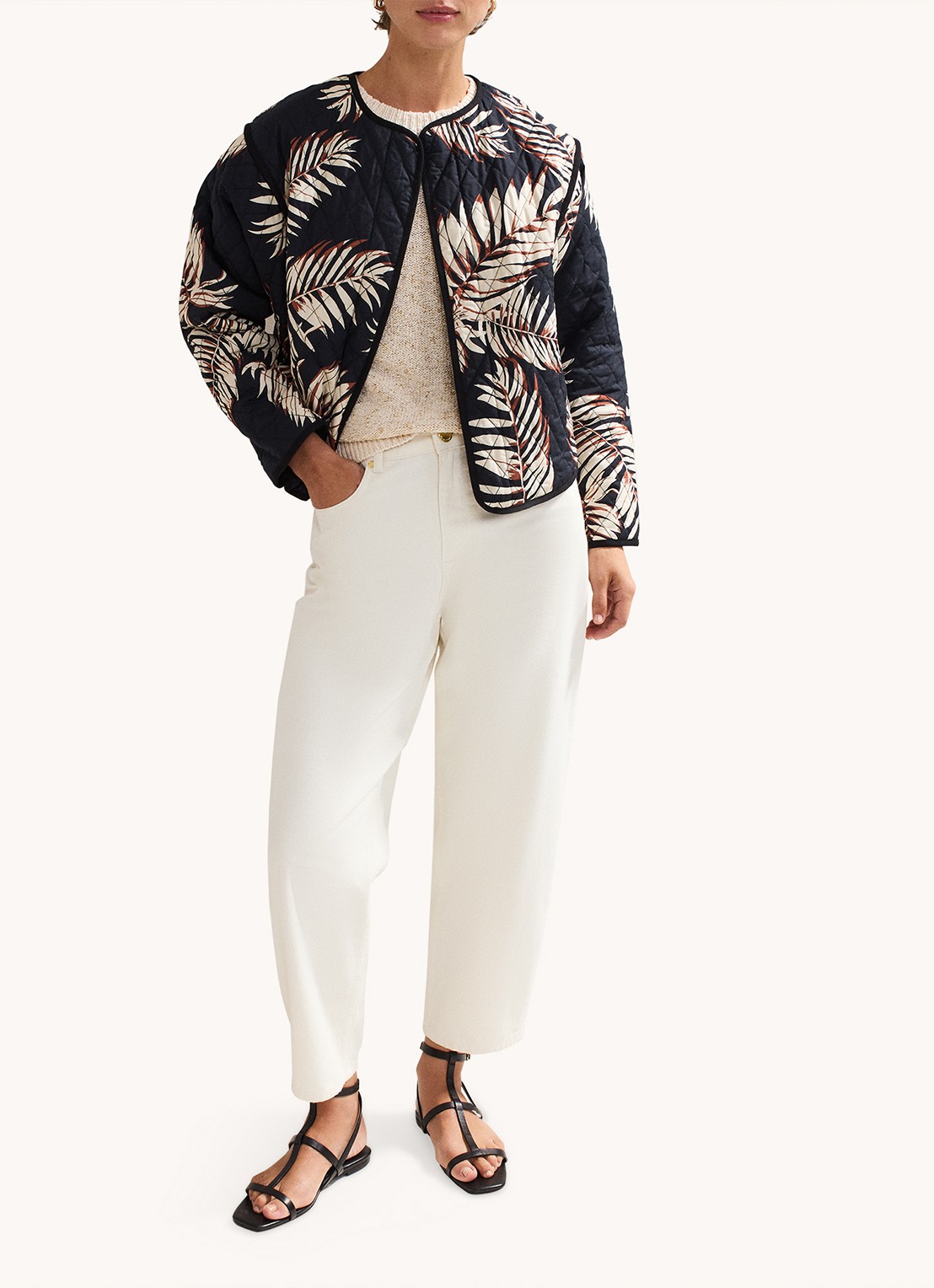 Phase Eight Kharis jack met print - voorkant 2 zwart
