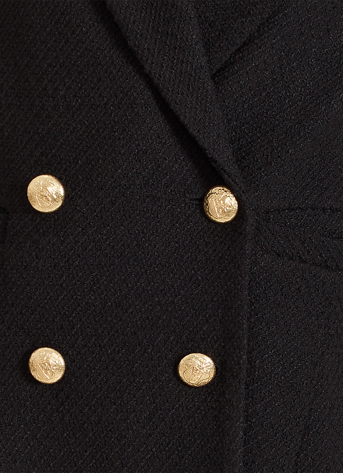 Phase Eight Kiana double-breasted blazer van bouclé - detail 3 zwart