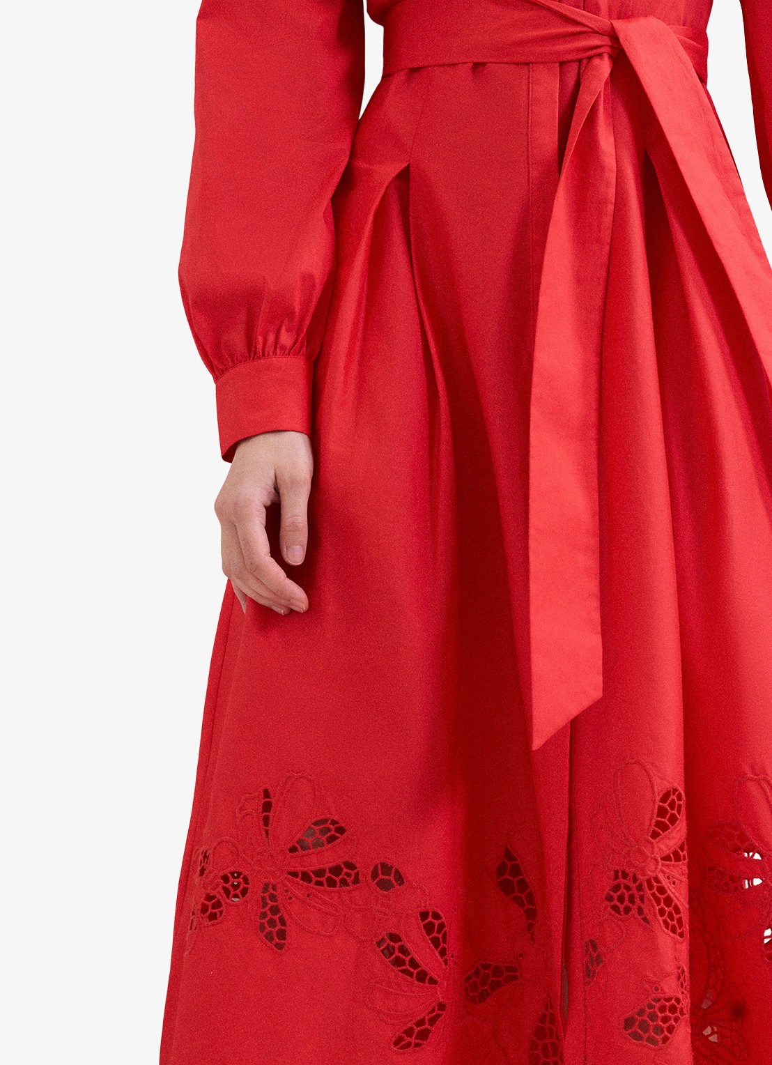 Phase Eight Kim midi jurk met geborduurd detail - detail 6 rood