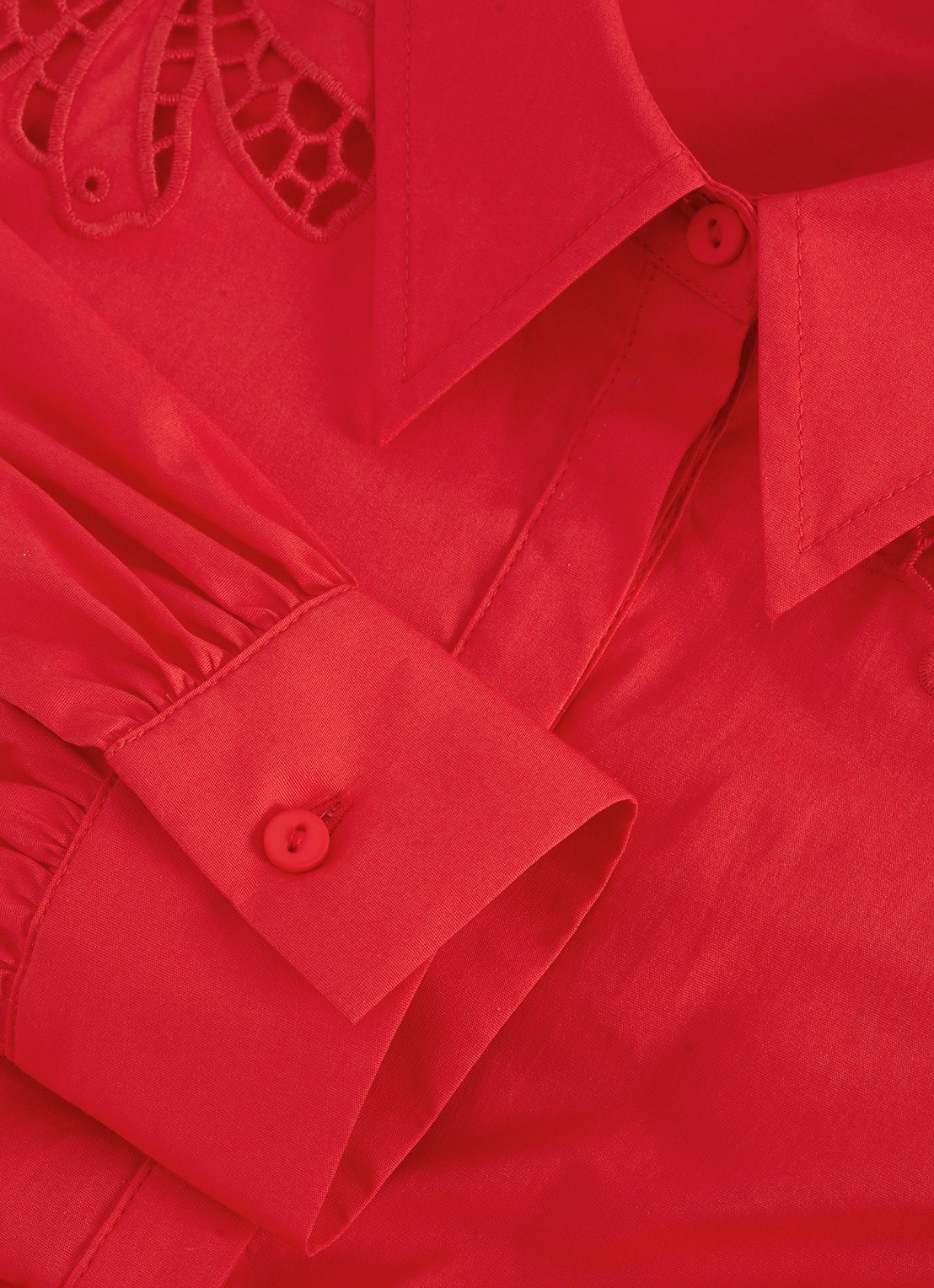 Phase Eight Kim midi jurk met geborduurd detail - detail 7 rood