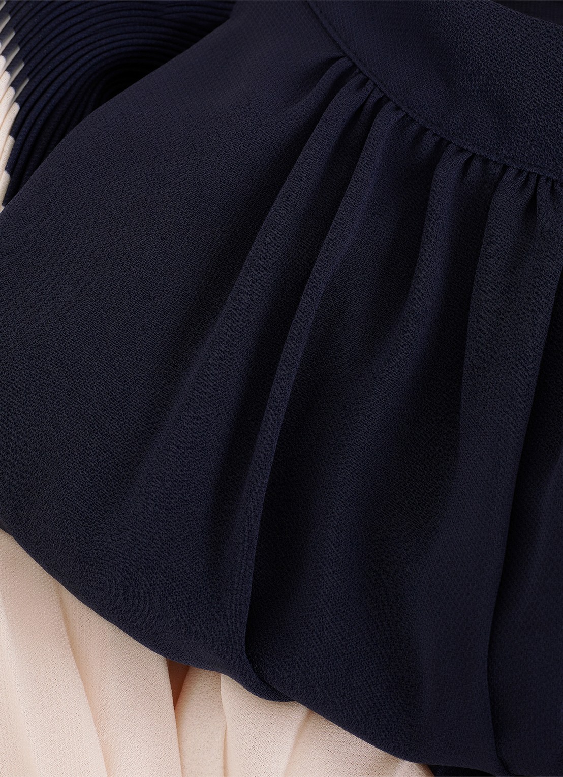 Phase Eight Kimira midi jurk met plooien - detail 6 donkerblauw