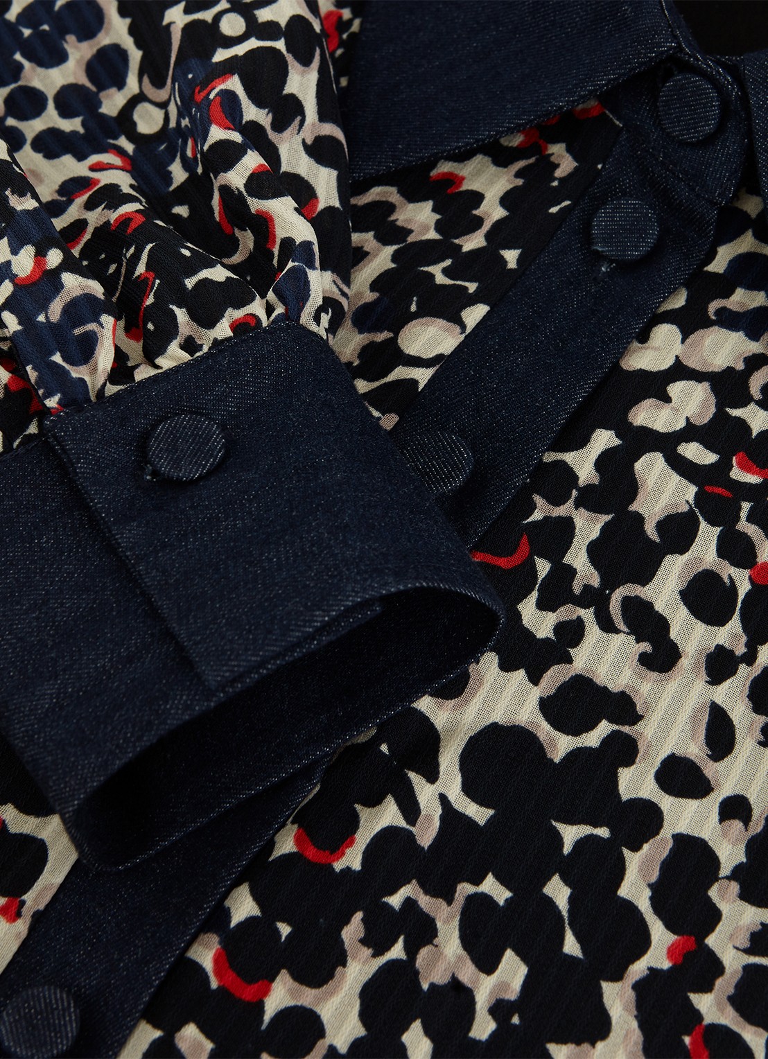 Phase Eight Kristel mini tuniekjurk met stippenprint - detail 8 donkerblauw