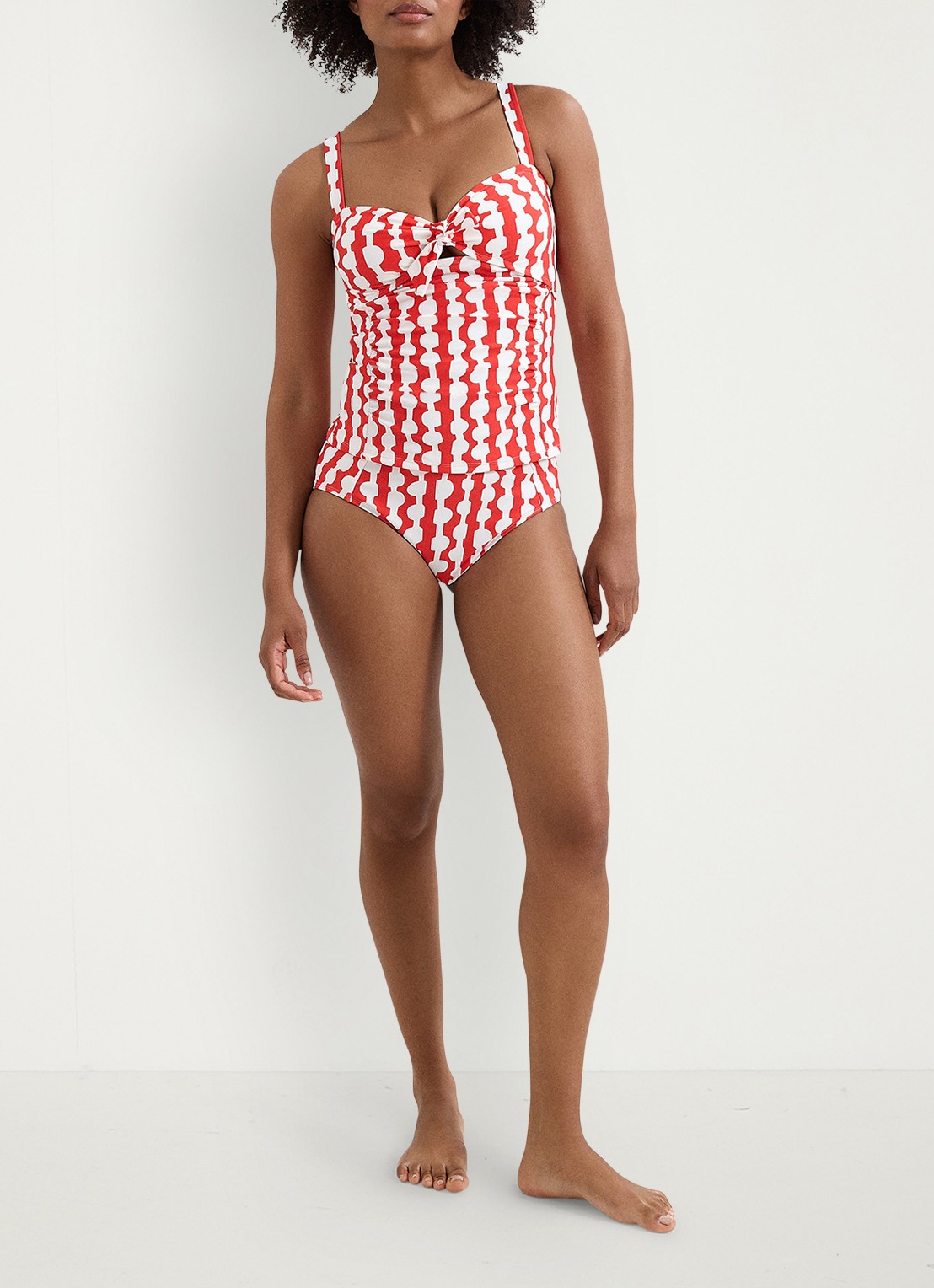 Phase Eight Lara tankini met print - voorkant 3 rood