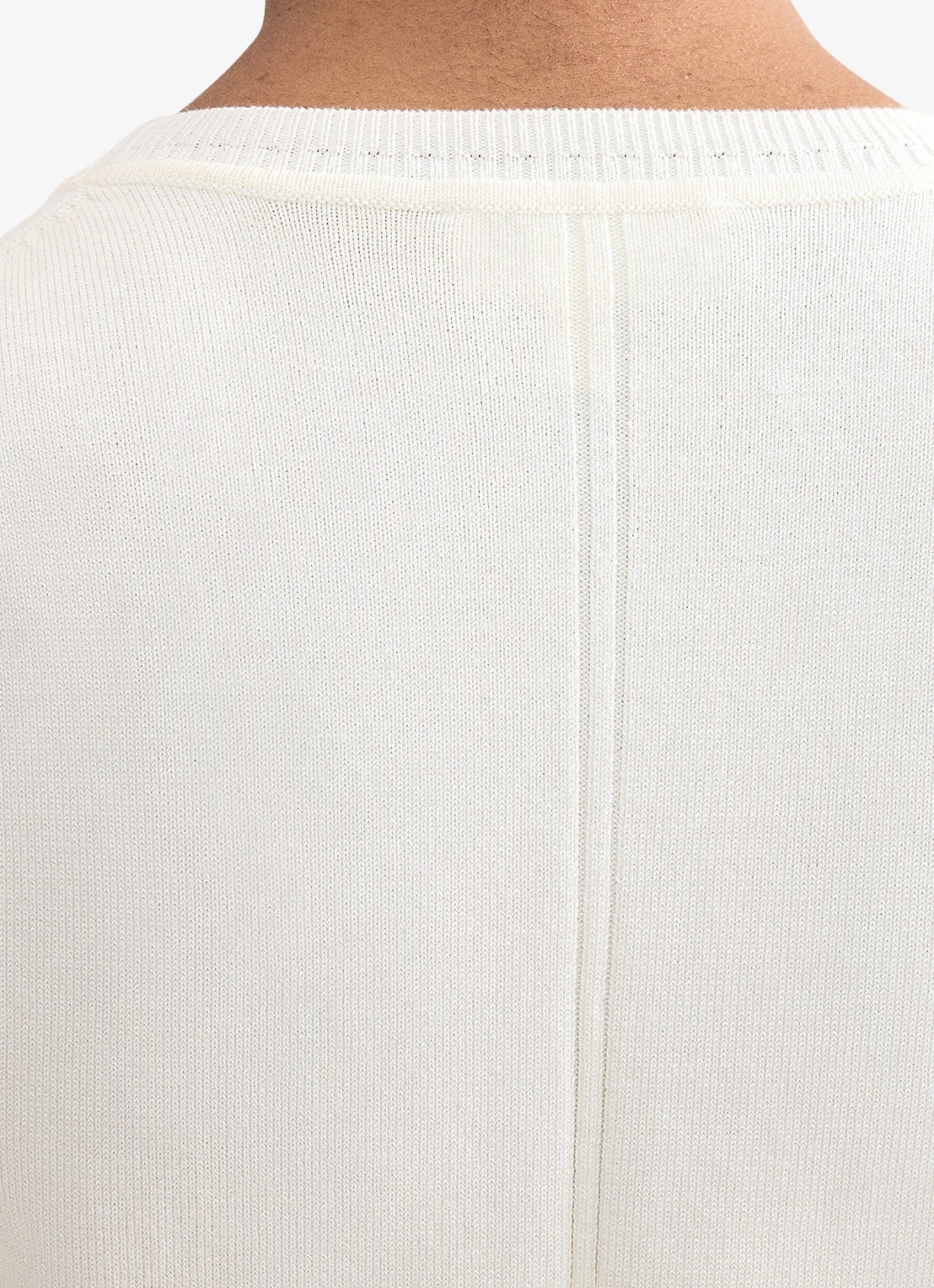 Phase Eight Larissa ribgebreide trui met ronde hals - detail 5 ivoor