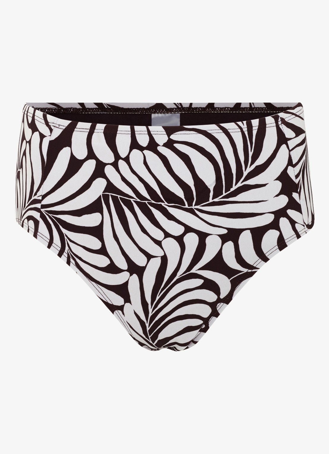 Phase Eight Leaf high waisted bikinislip met print - voorkant bruin