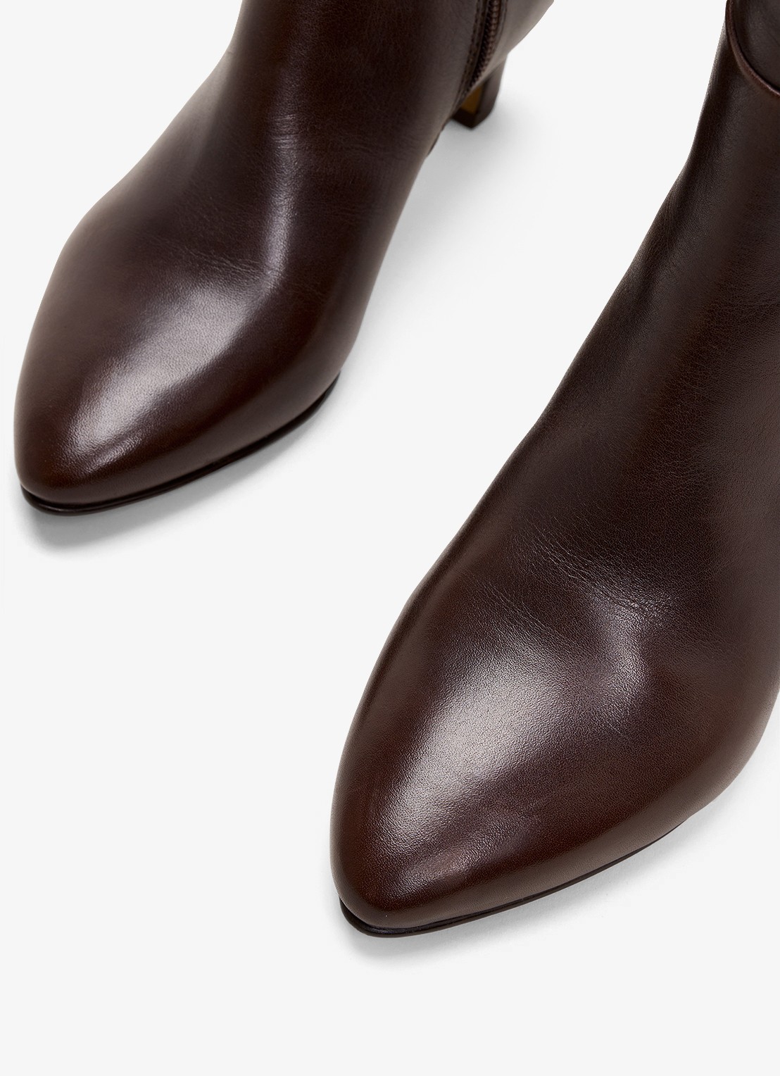 Phase Eight Leather Knee Boots - detail 3 bruin
