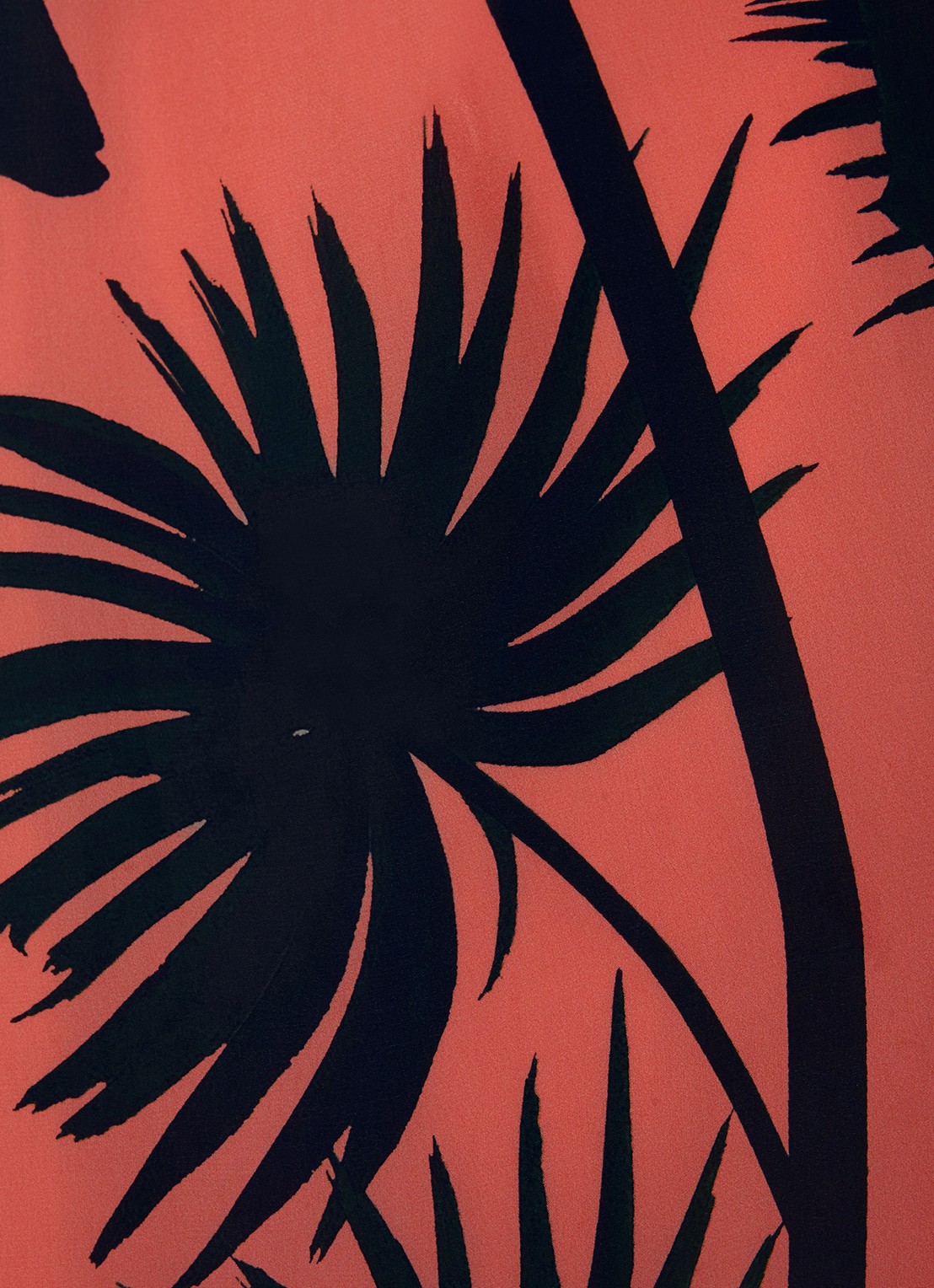 Phase Eight Leila midi jurk met print - detail 5 koraal