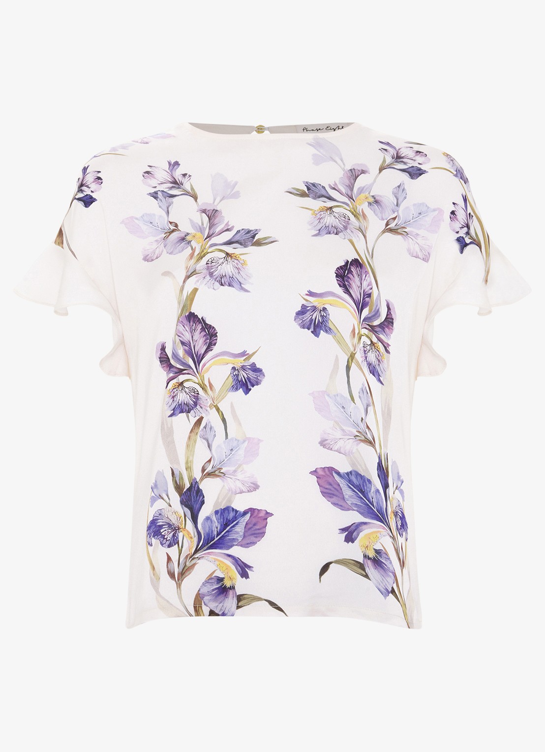 Phase Eight Leilah top met bloemenprint - voorkant 2 gebroken wit