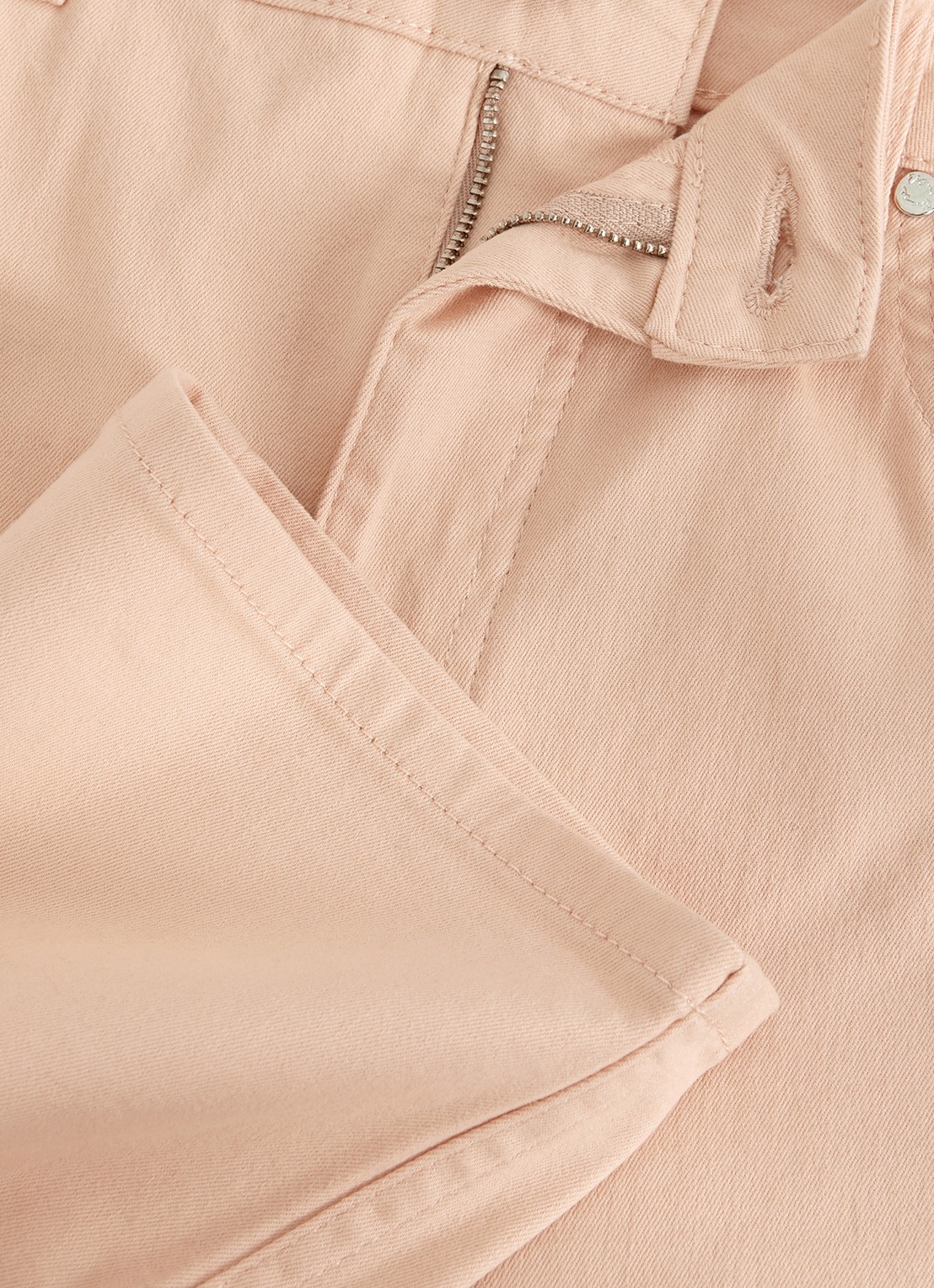 Phase Eight Lindsey mid waist cropped slim fit jeans met gekleurde wassing - detail 5 zalmroze