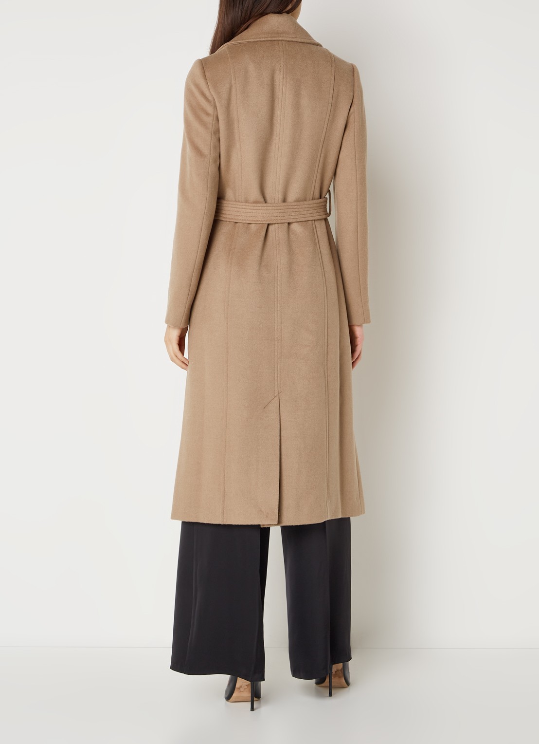 Phase Eight Livvy trenchcoat in wolblend - achterkant 3 camel