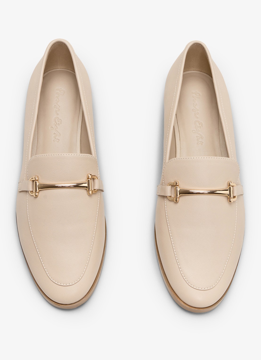 Phase Eight Loafers van leer - detail 4 beige