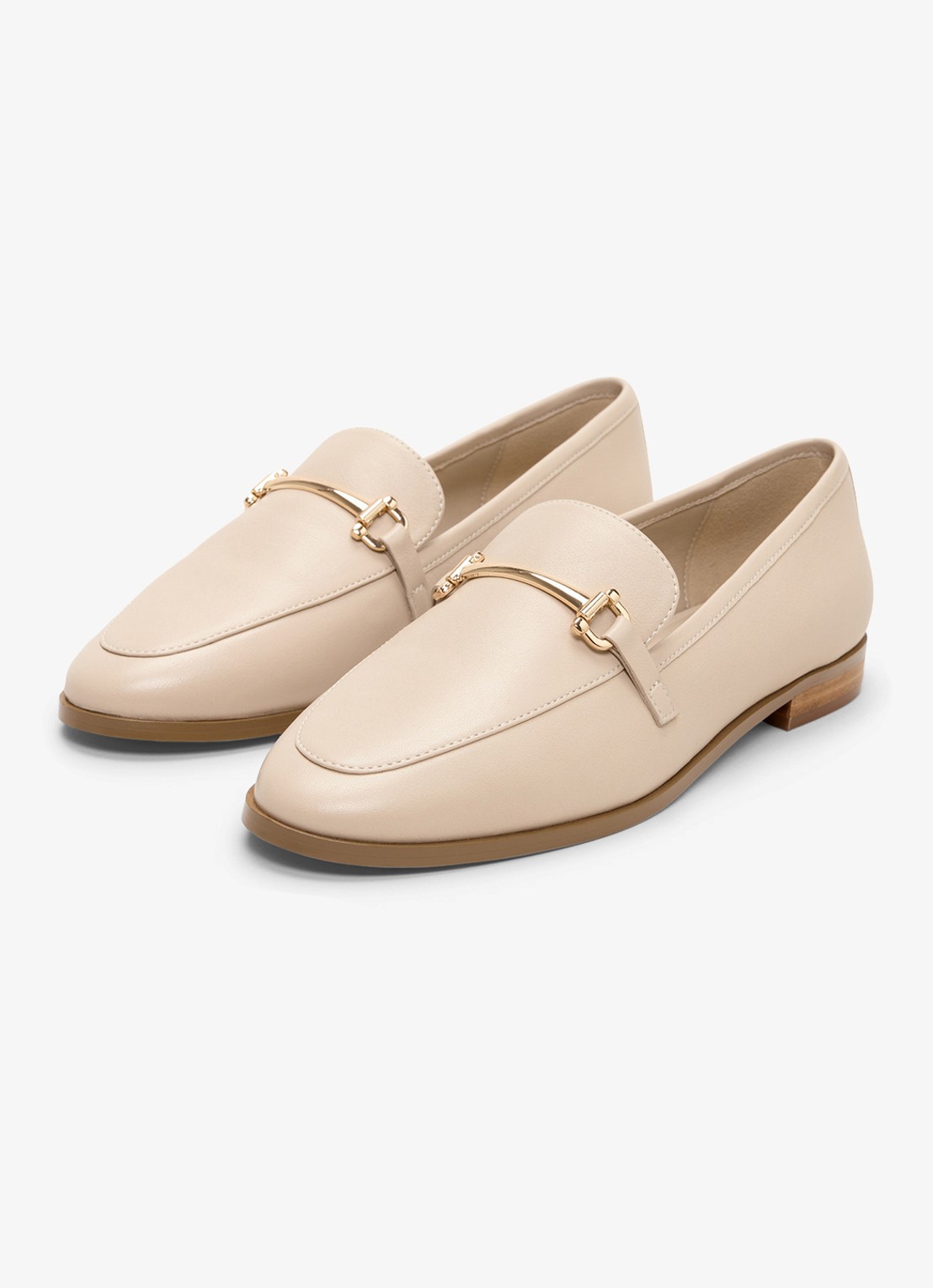 Phase Eight Loafers van leer - detail 5 beige