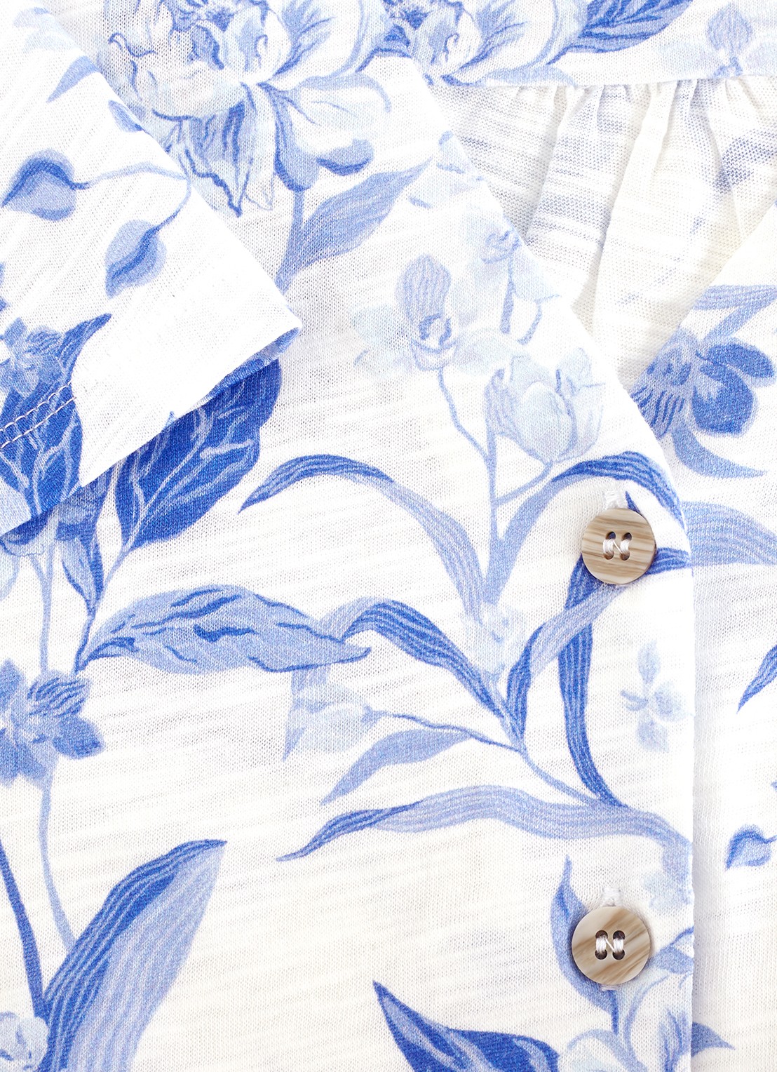 Phase Eight Lorenna blouse met bloemenprint - detail 7 blauw