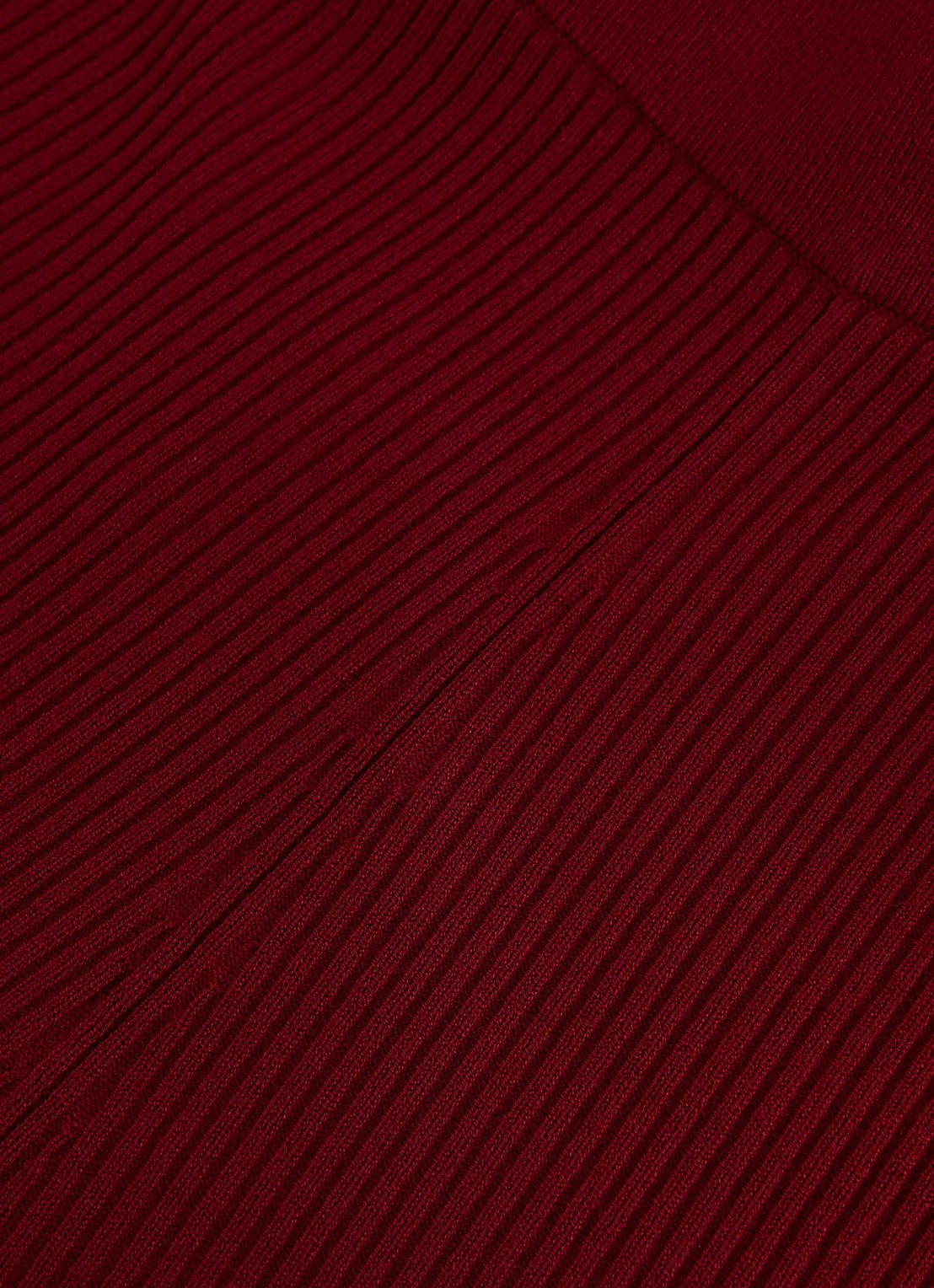 Phase Eight Lori ribgebreide high waist wide fit broek - detail 7 bordeauxrood