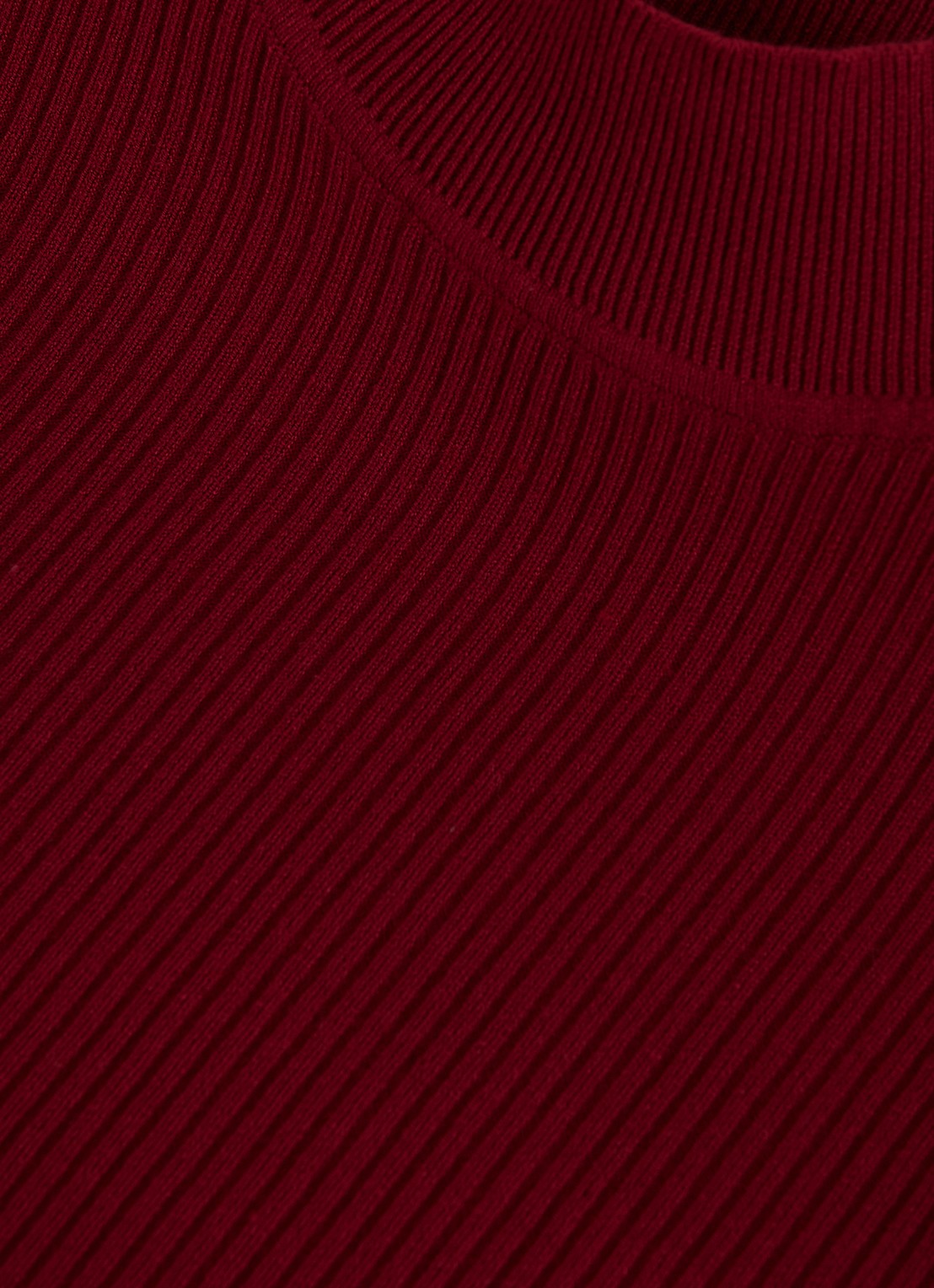 Phase Eight Lori ribgebreide top met splitten - detail 7 bordeauxrood