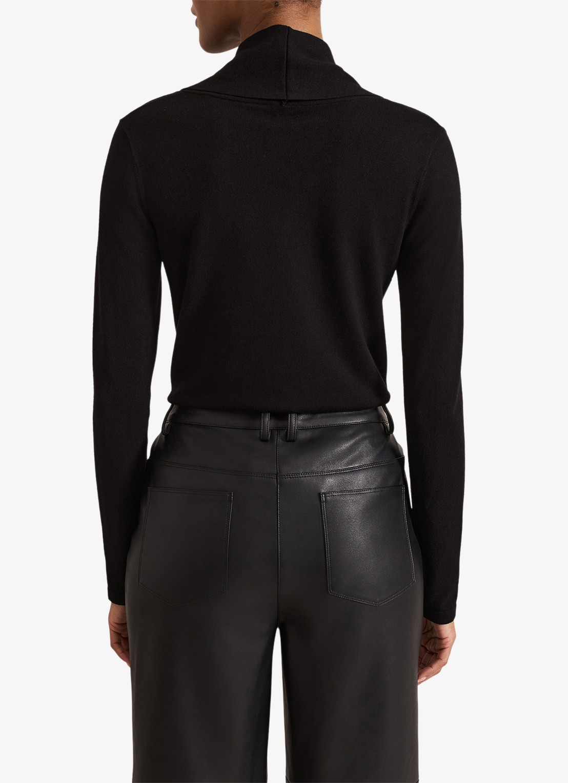 Phase Eight Lottie Watervalhals Top - achterkant zwart