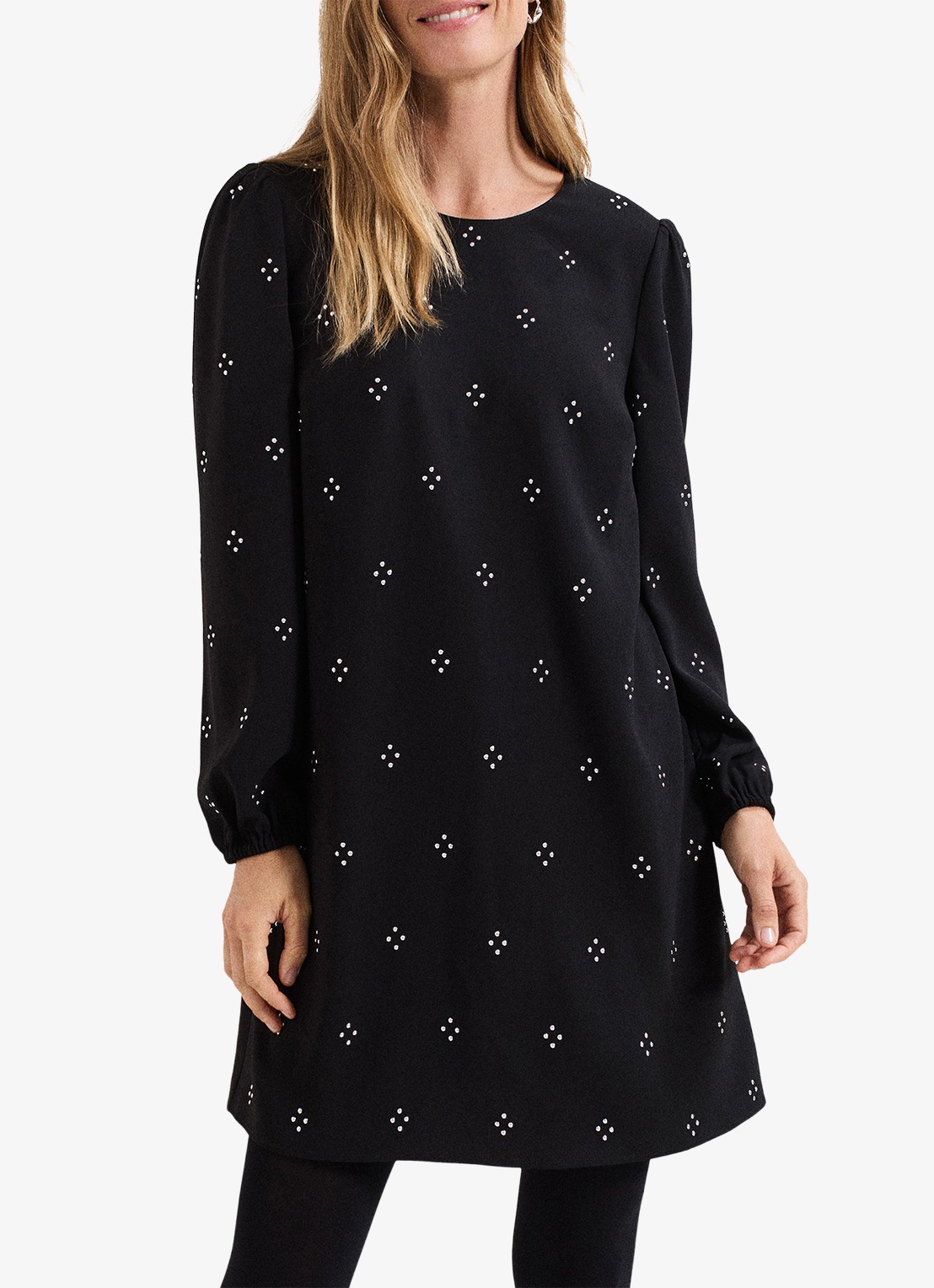 Phase Eight Lucia mini jurk met strass - detail zwart