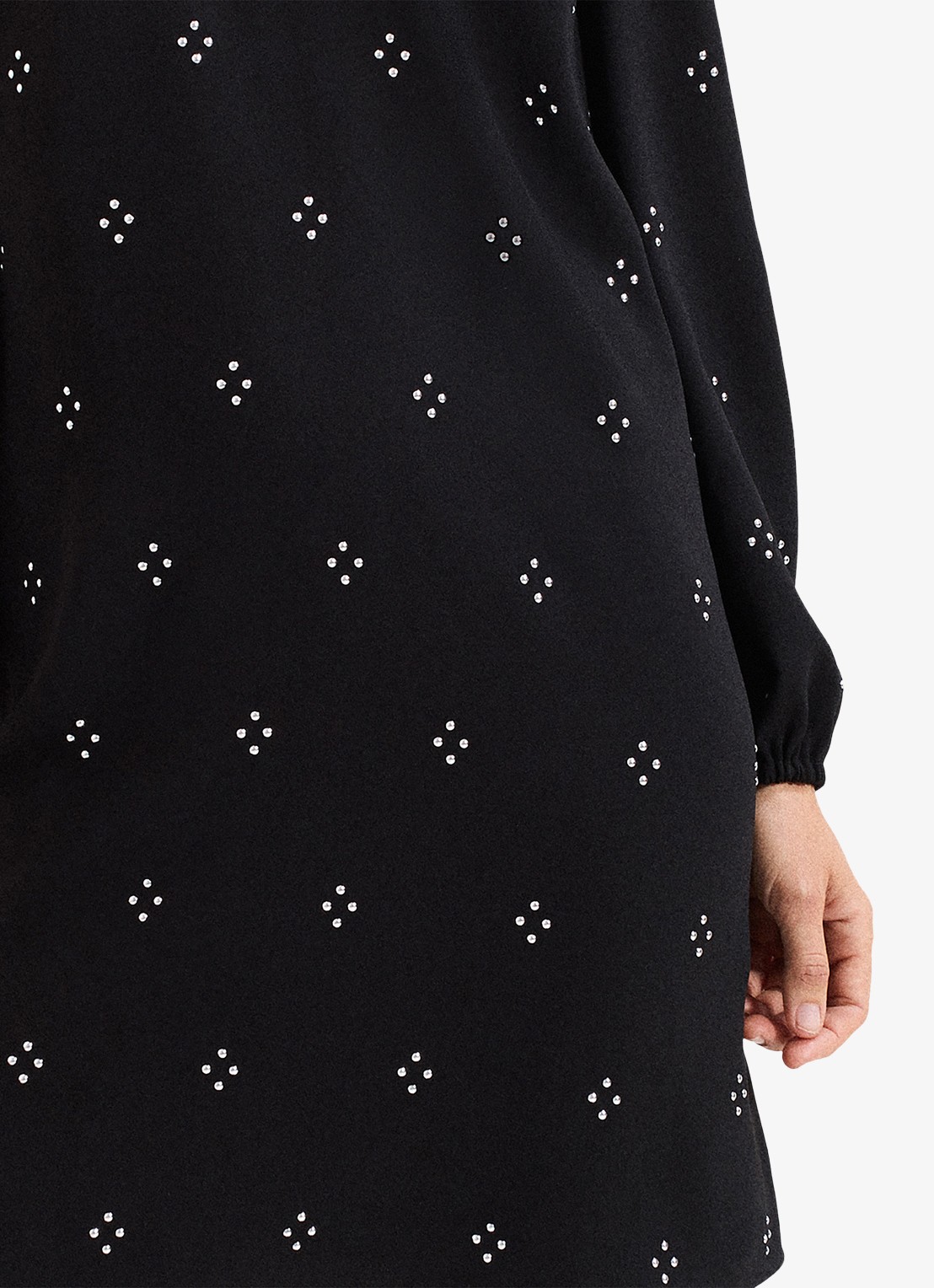 Phase Eight Lucia mini jurk met strass - detail 3 zwart