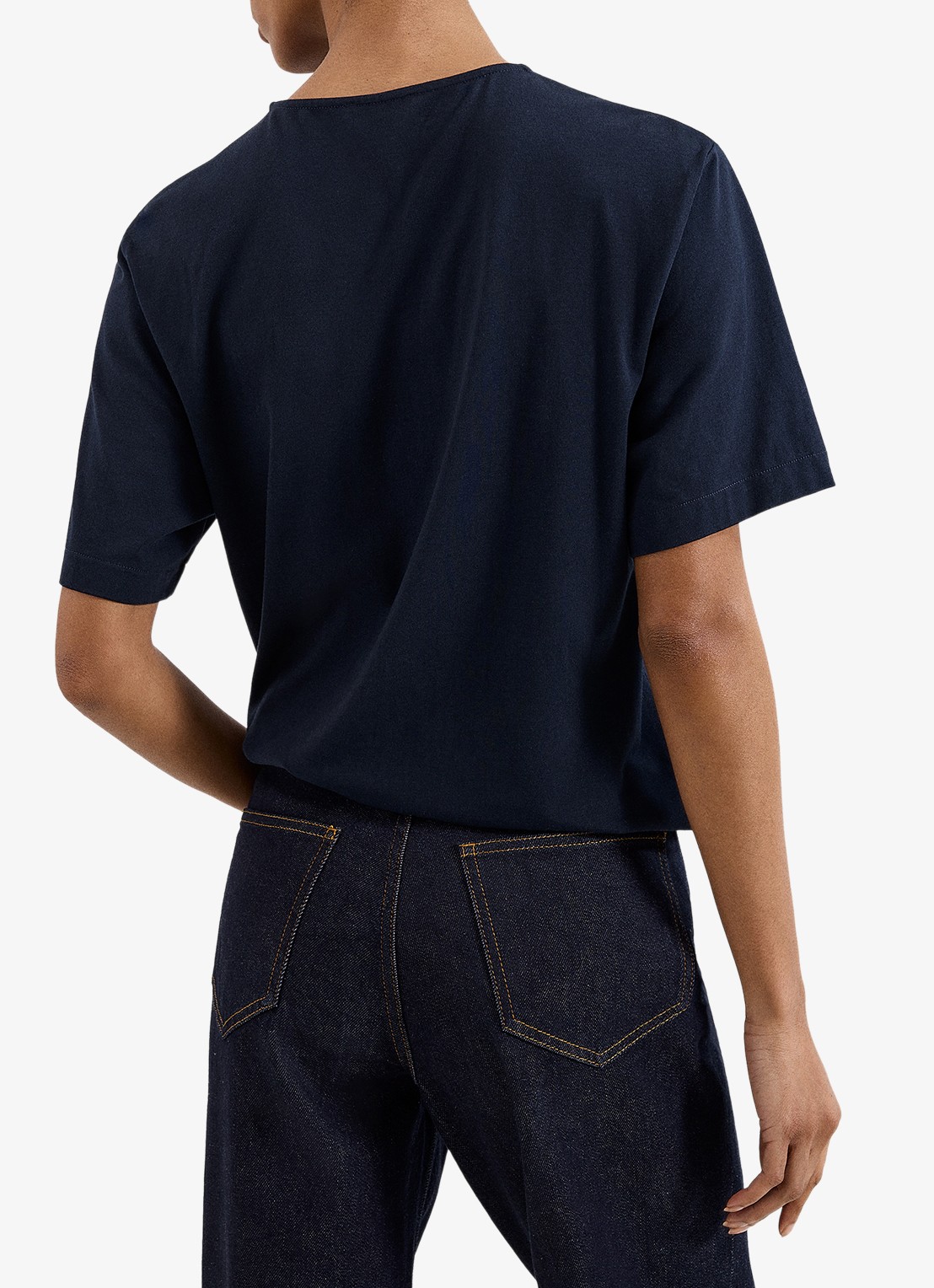 Phase Eight Lucienne T-shirt met strass - achterkant 7 blauw