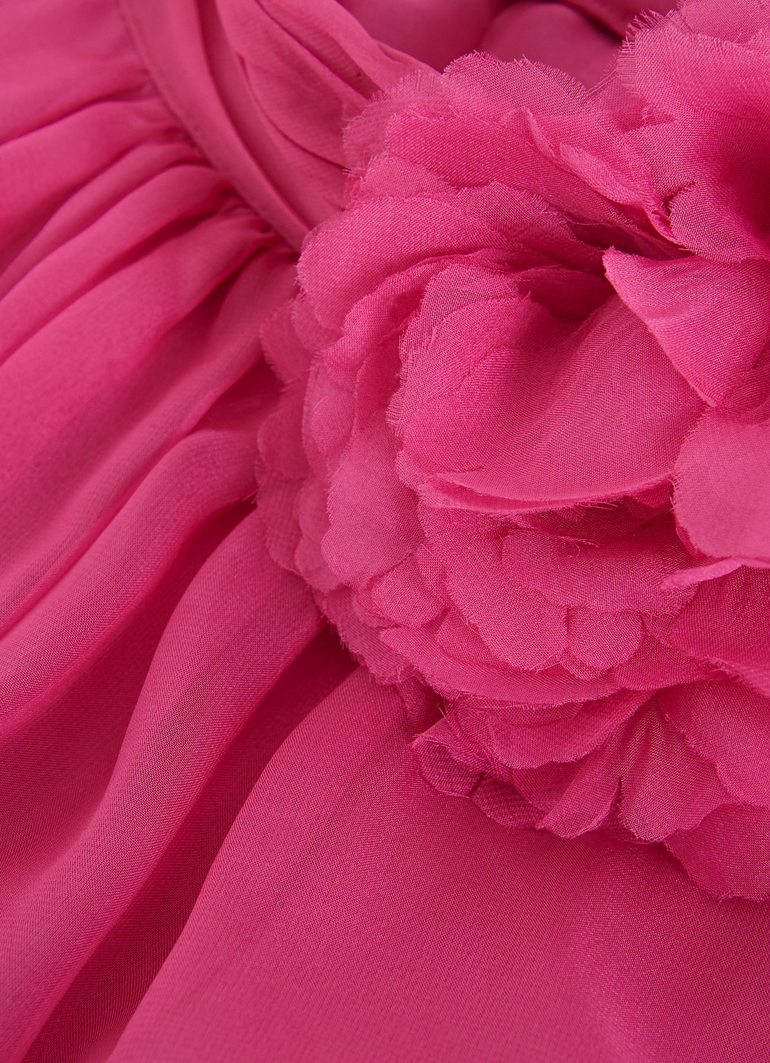 Phase Eight Lucinda midi jurk met plooien - detail 7 fuchsia
