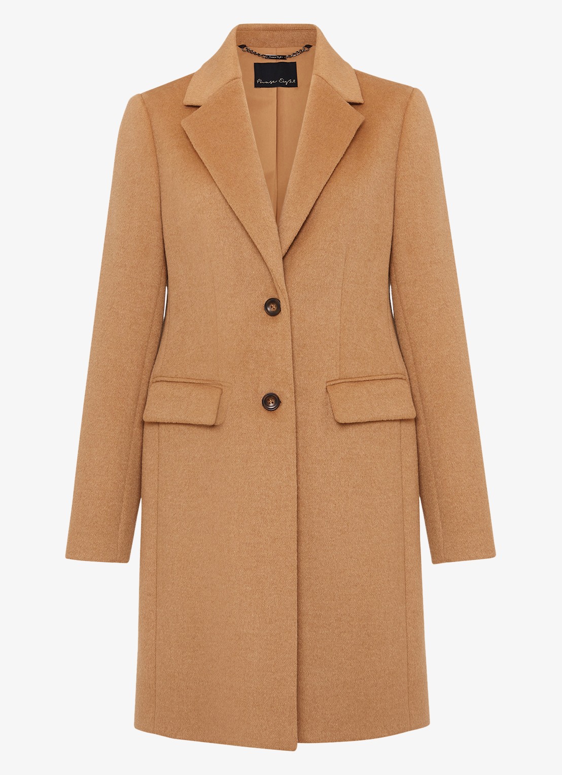 Phase Eight Lydia mantel in wolblend - voorkant 8 camel