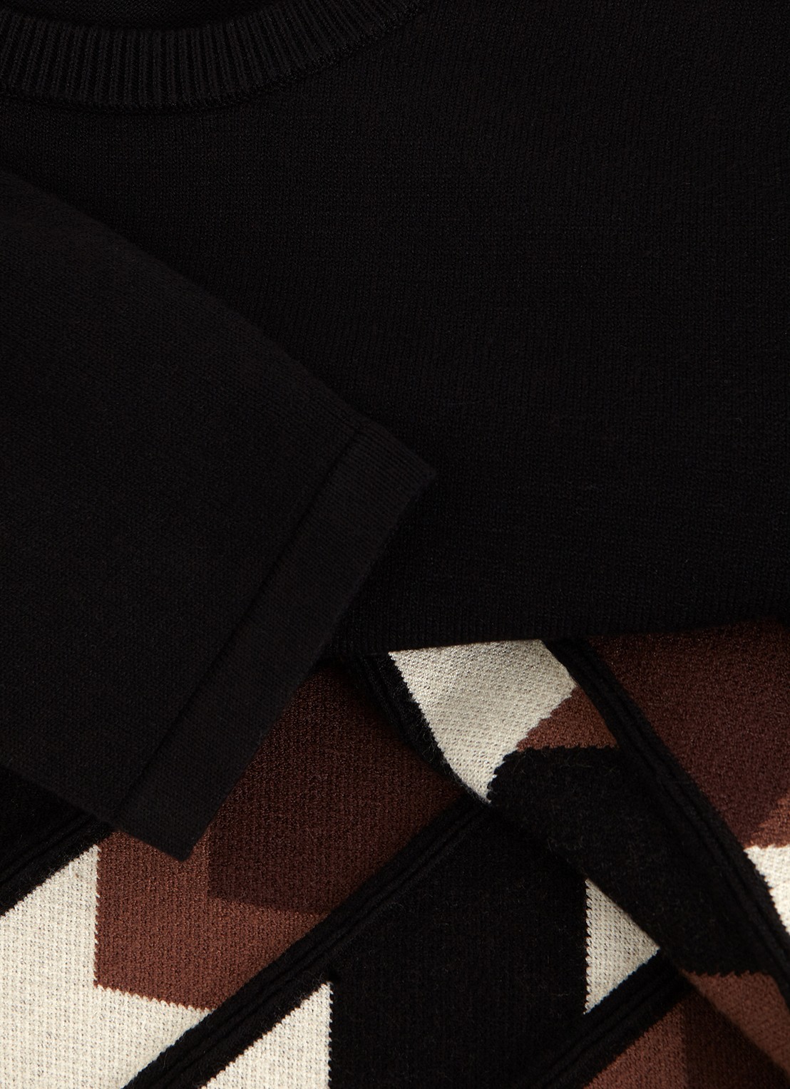 Phase Eight Maci midi jurk met grafische print - detail 6 bruin